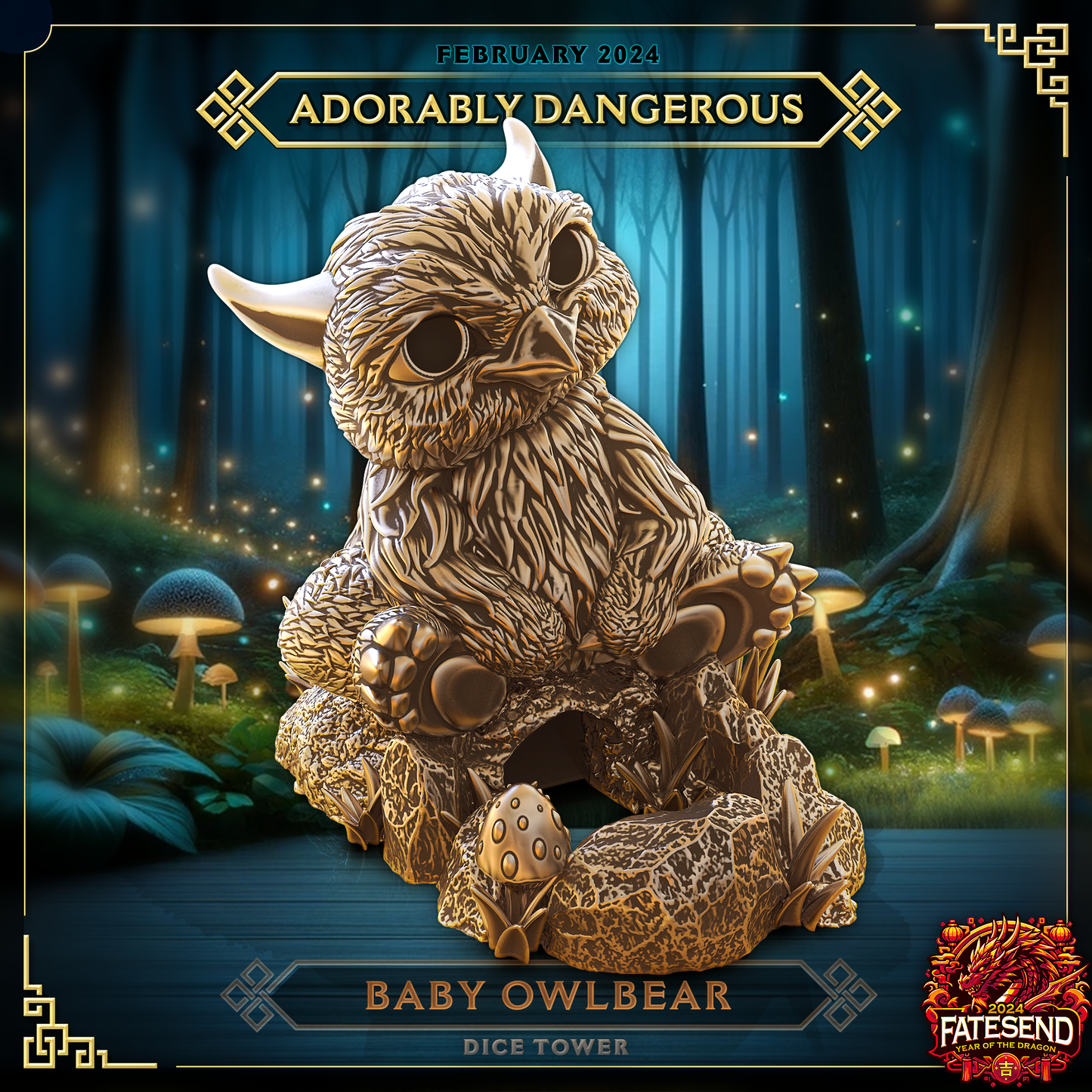 Owlbear Dice Tower