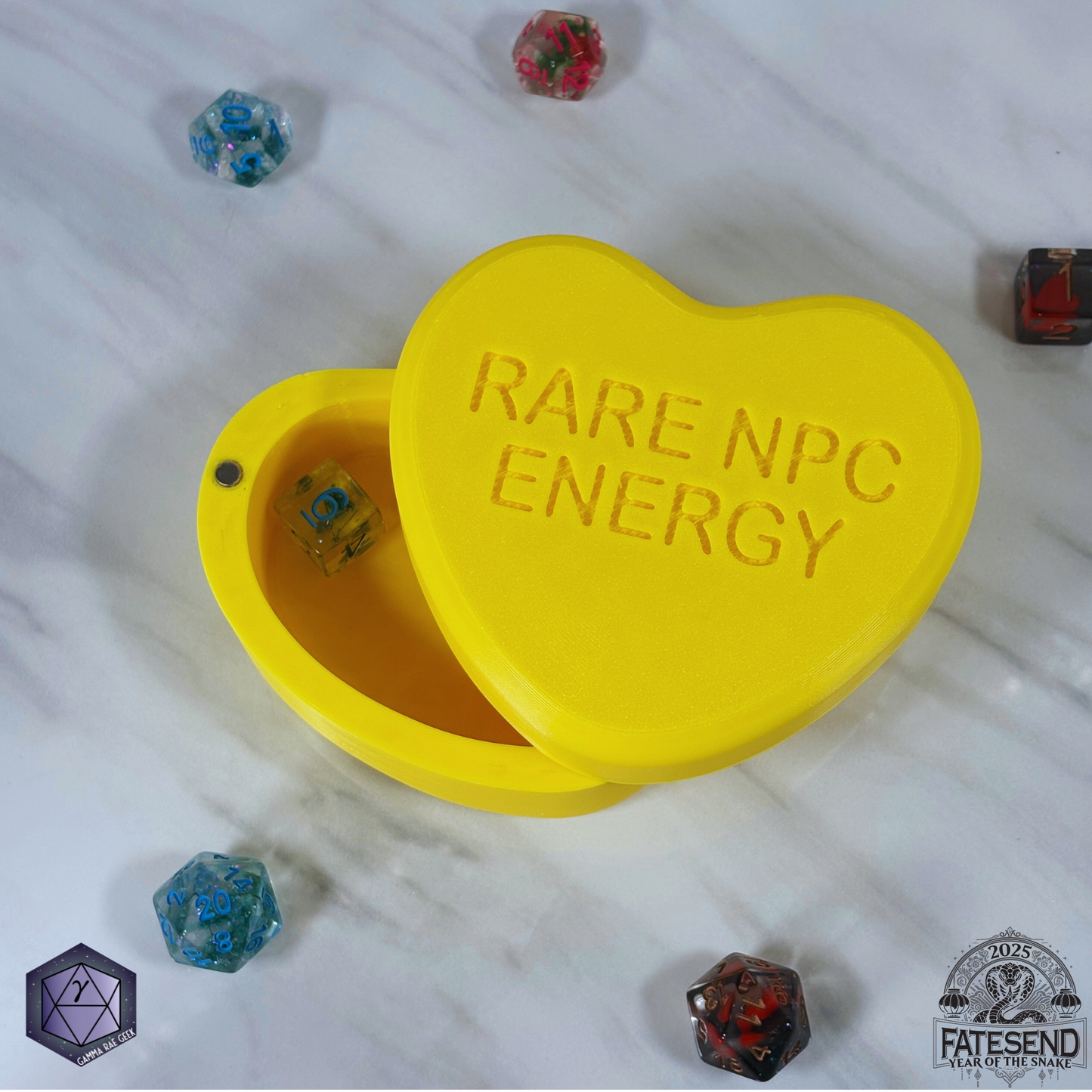 Candy Heart Dice Box