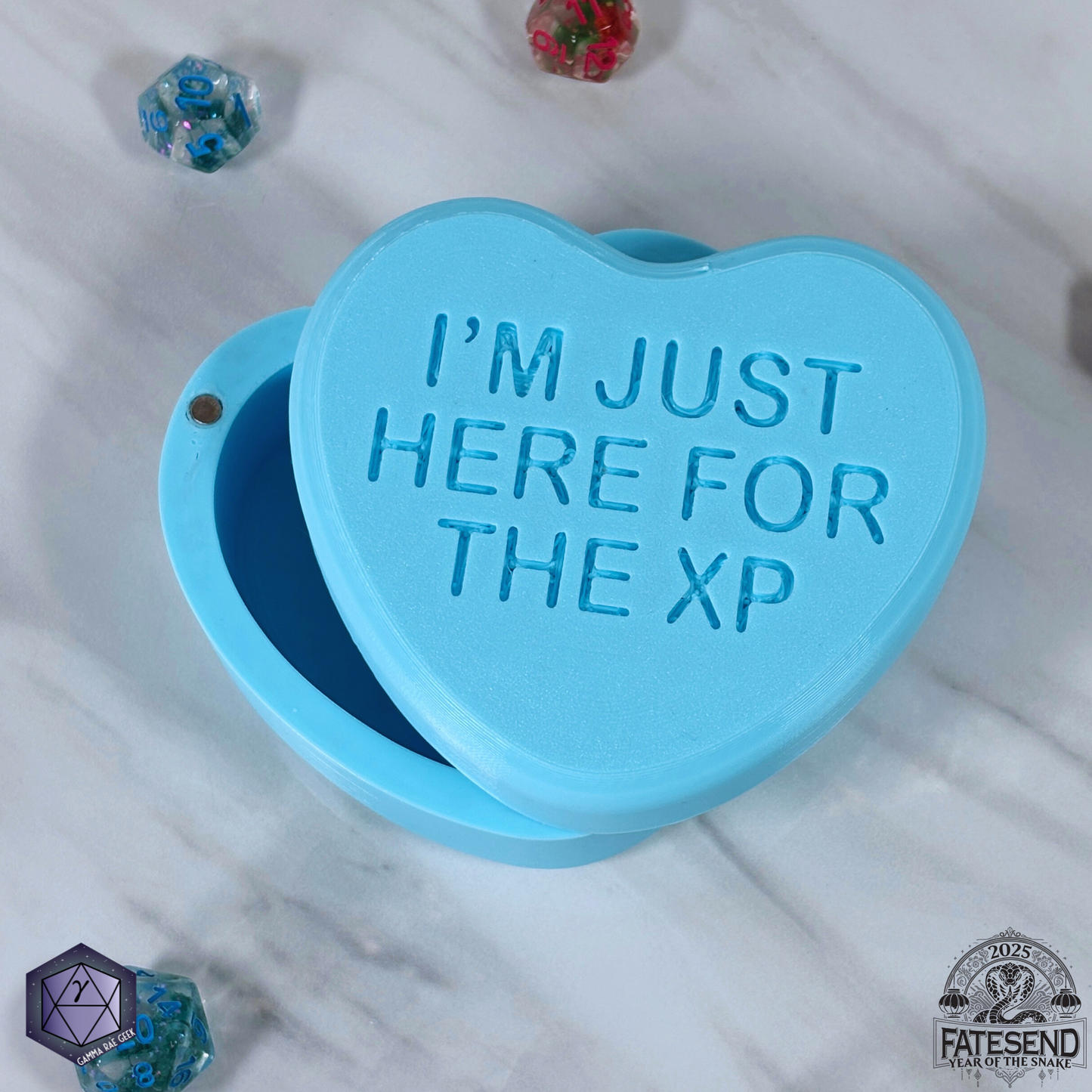 Candy Heart Dice Box