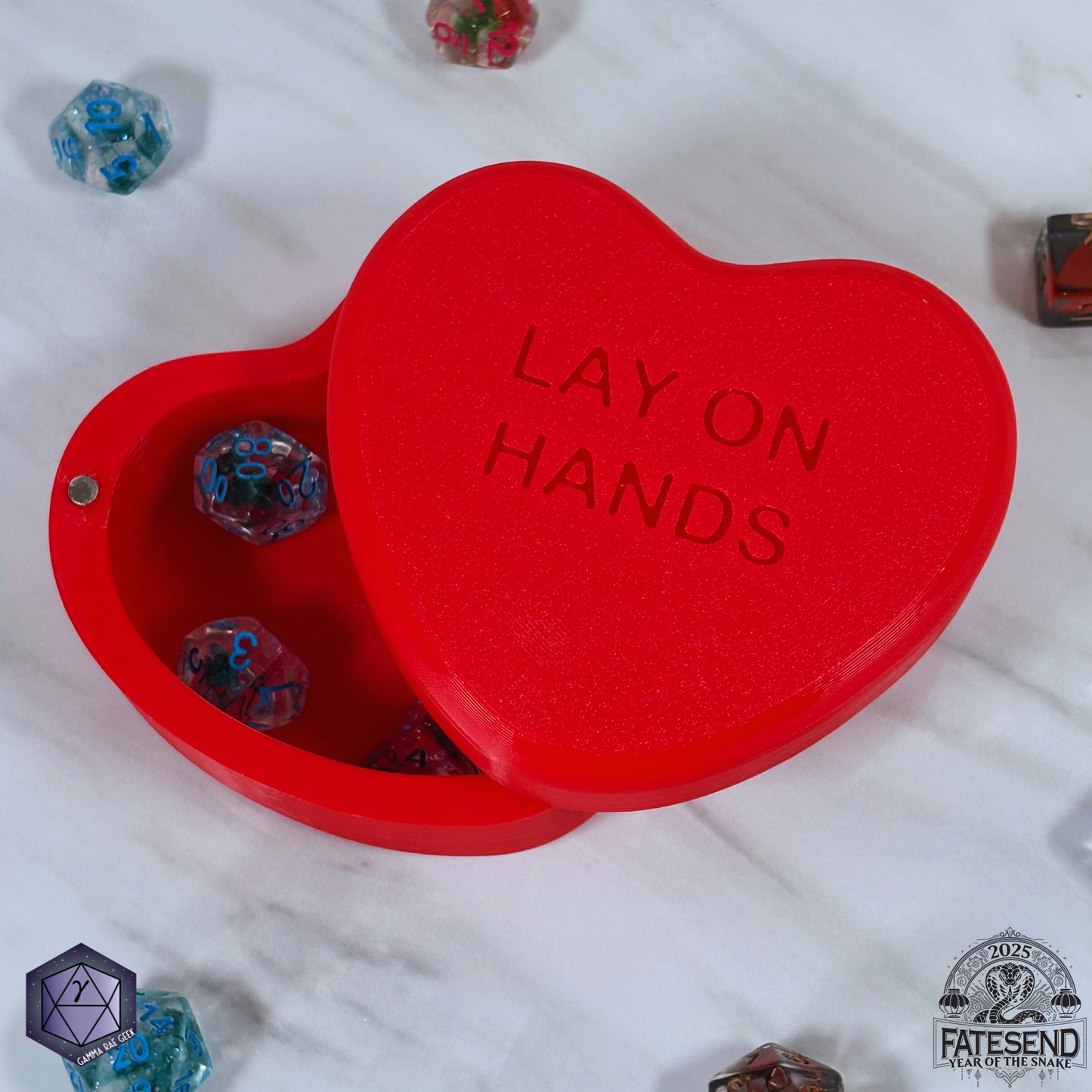 Candy Heart Dice Box