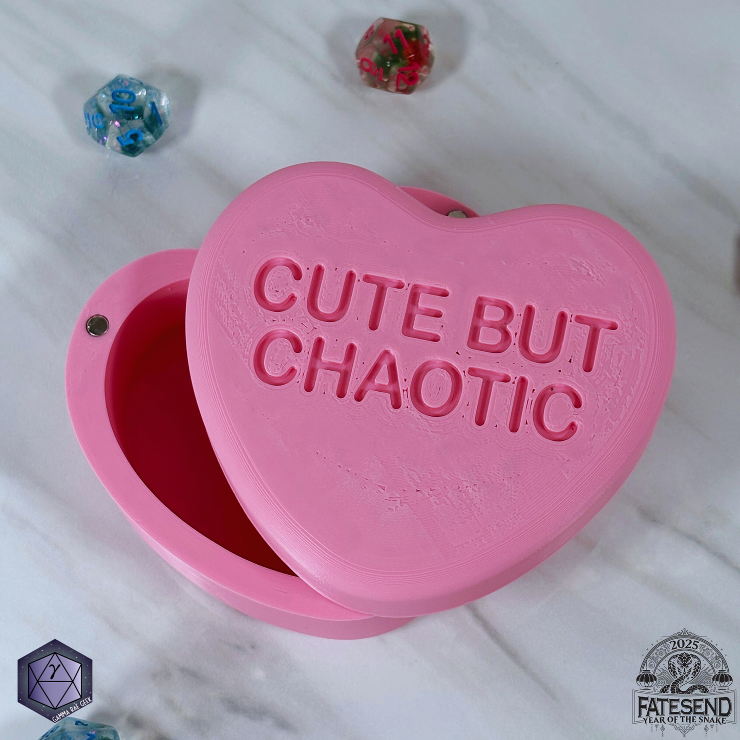 Candy Heart Dice Box