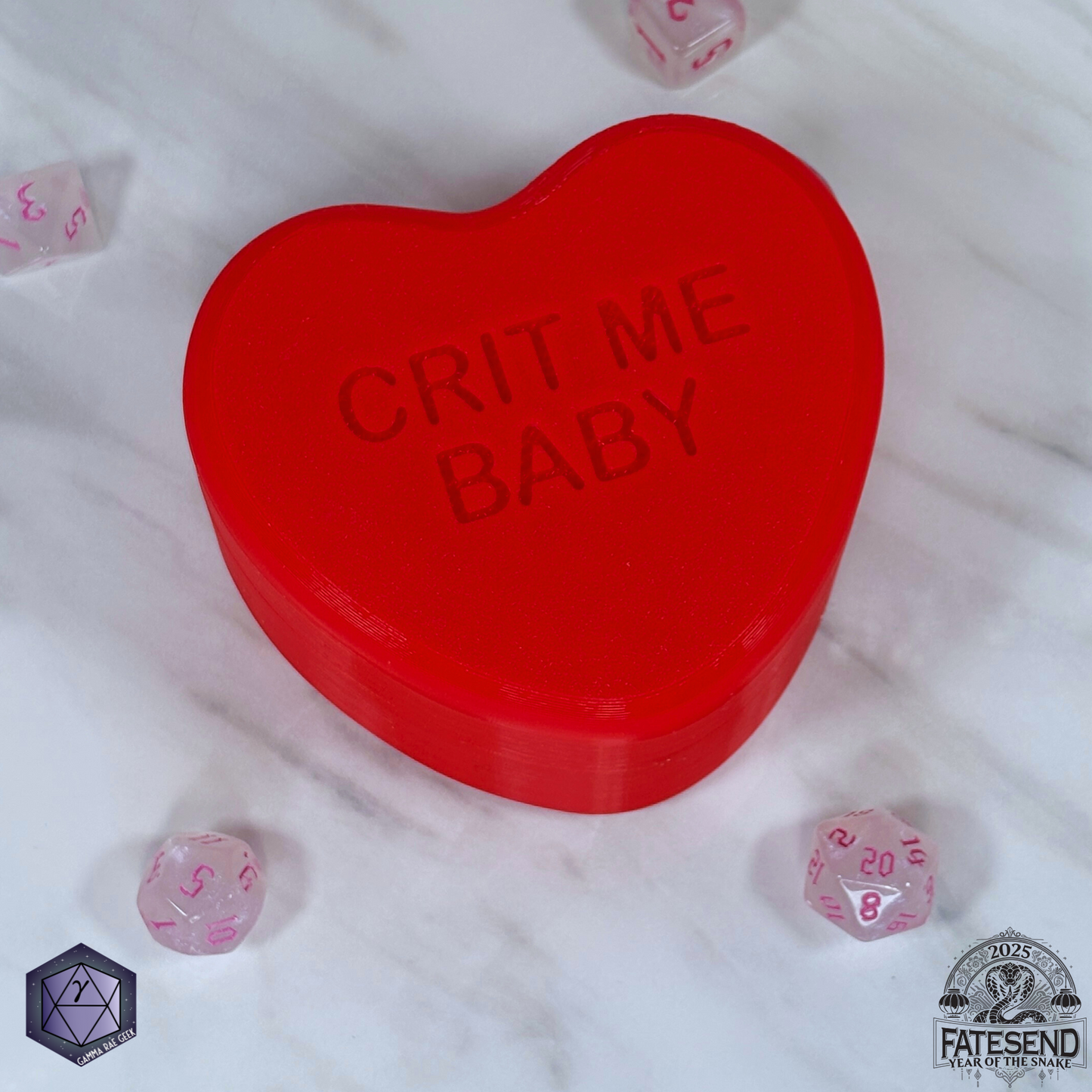 Candy Heart Dice Box