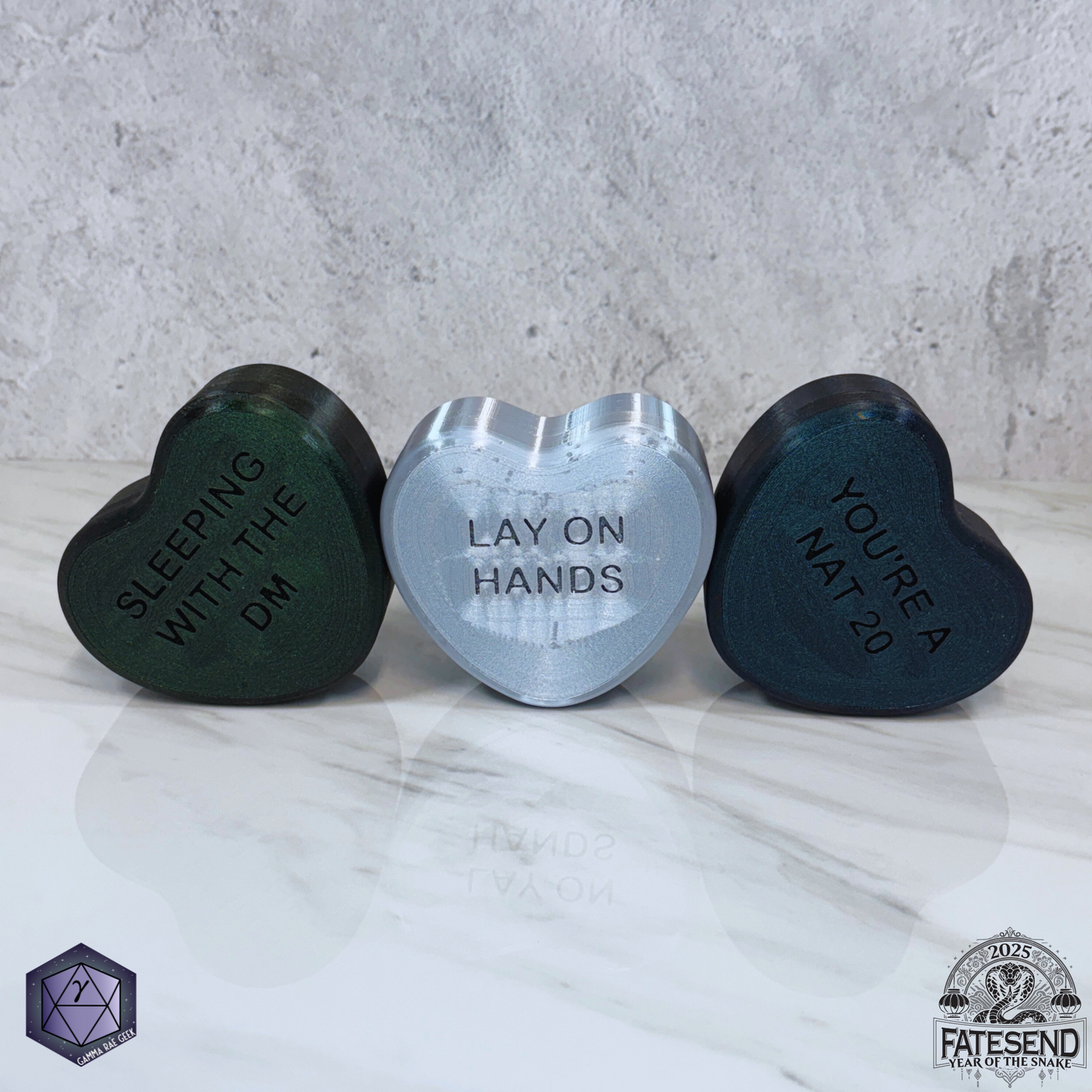 Candy Heart Dice Box