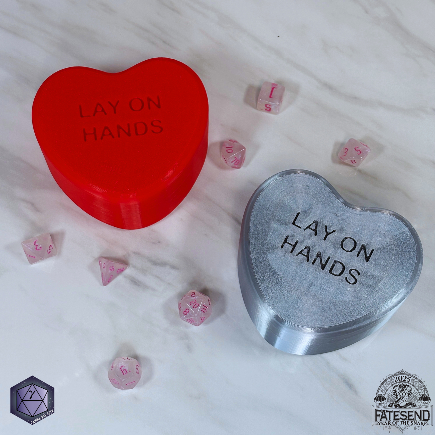 Candy Heart Dice Box