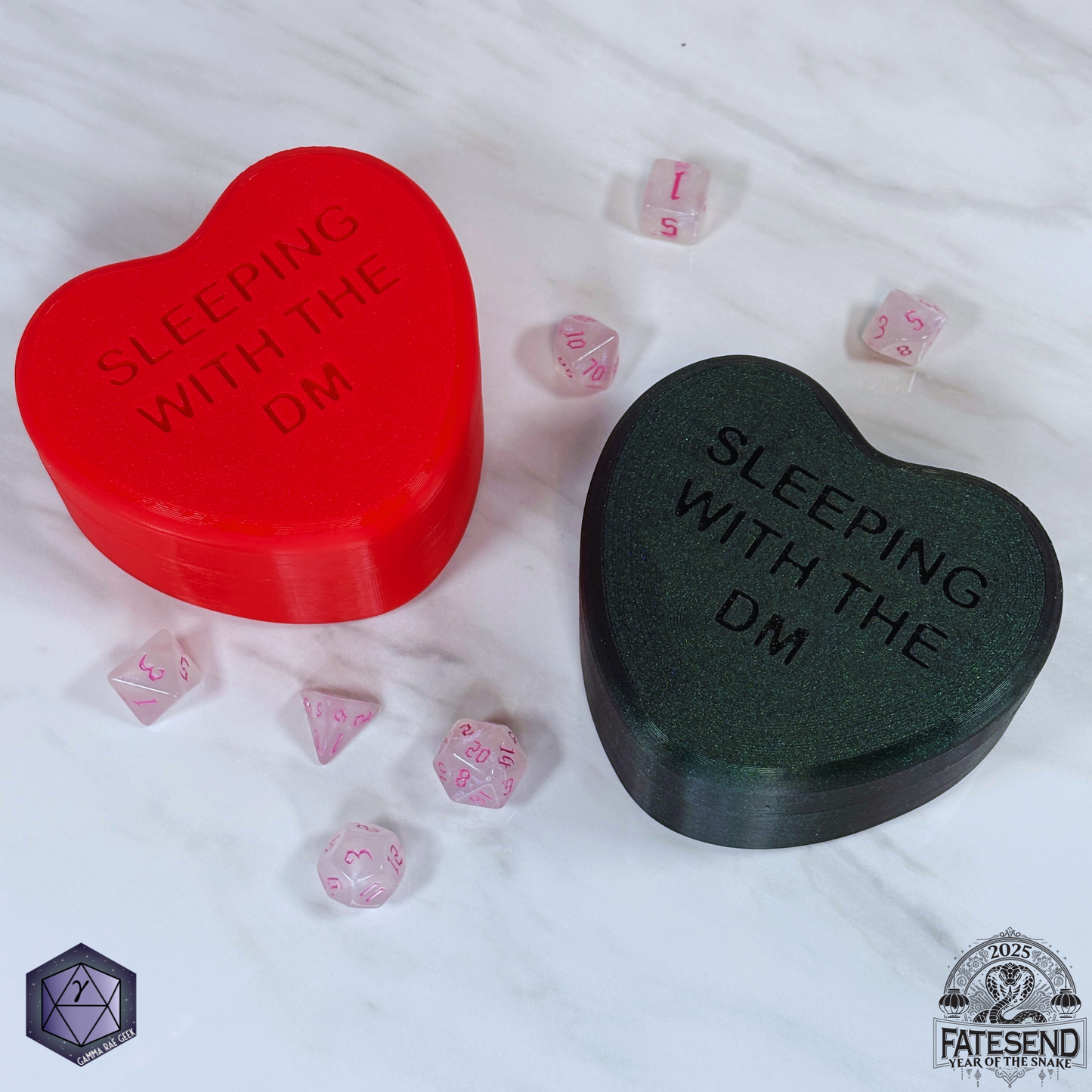 Candy Heart Dice Box