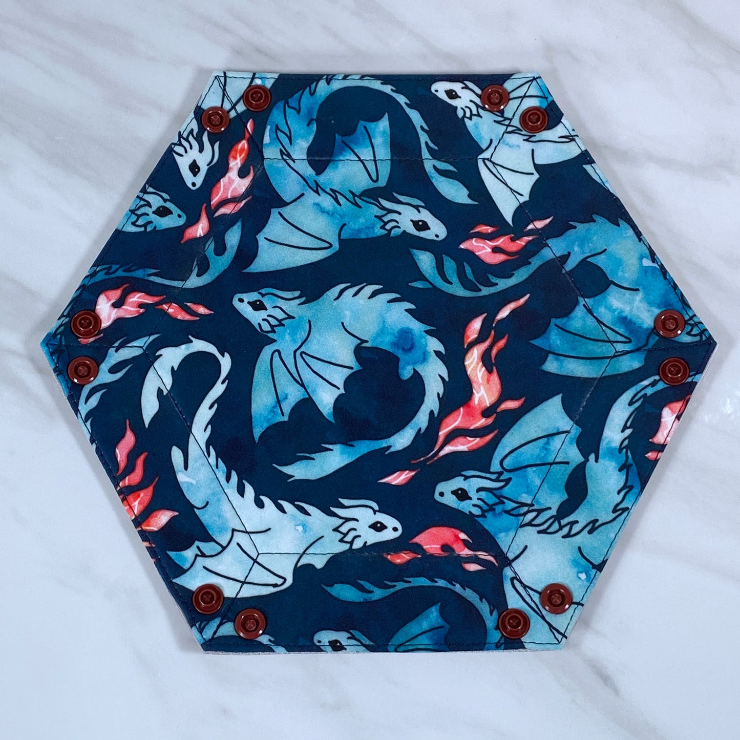 Large Dragons Hex Snap Dice Tray
