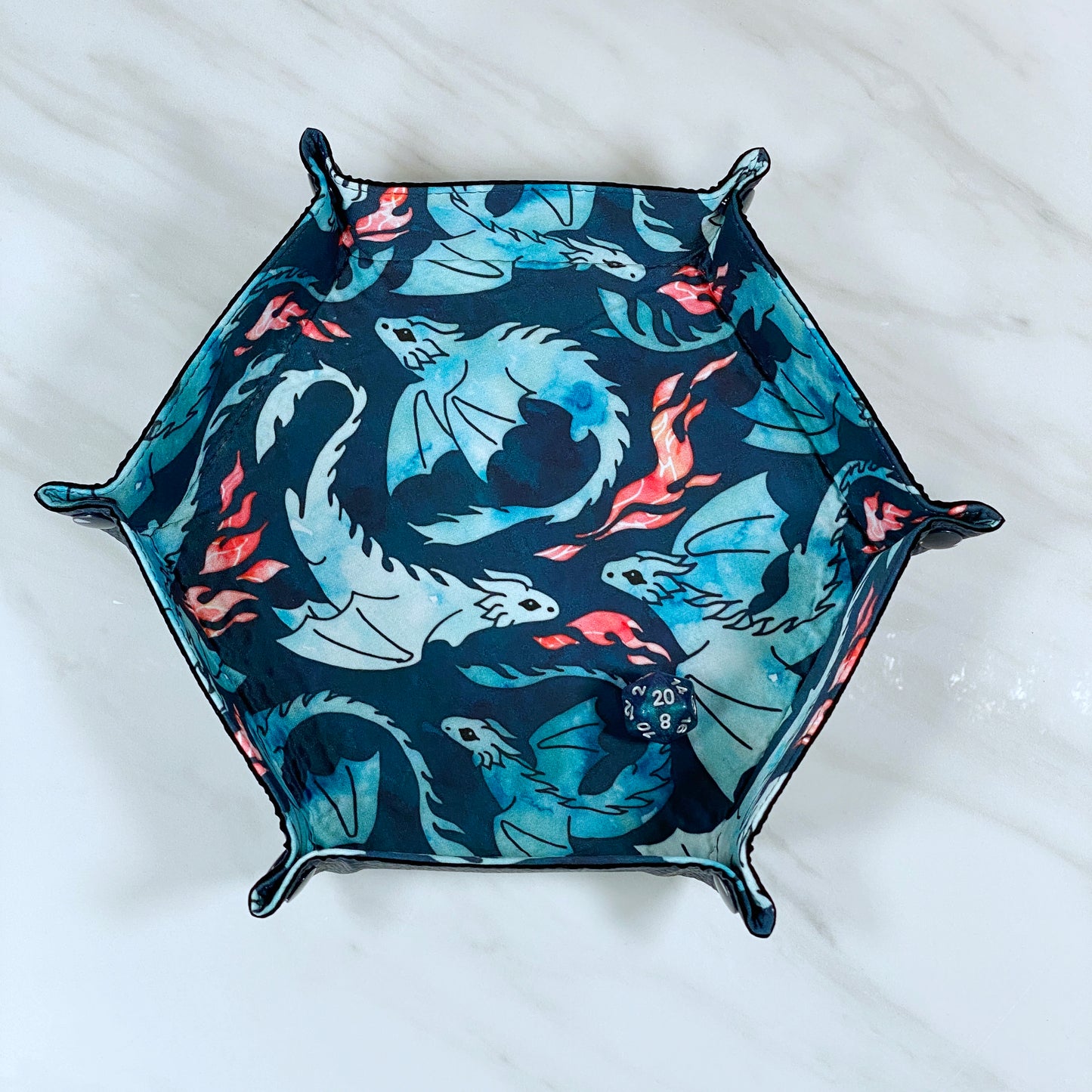 Large Dragons Hex Snap Dice Tray