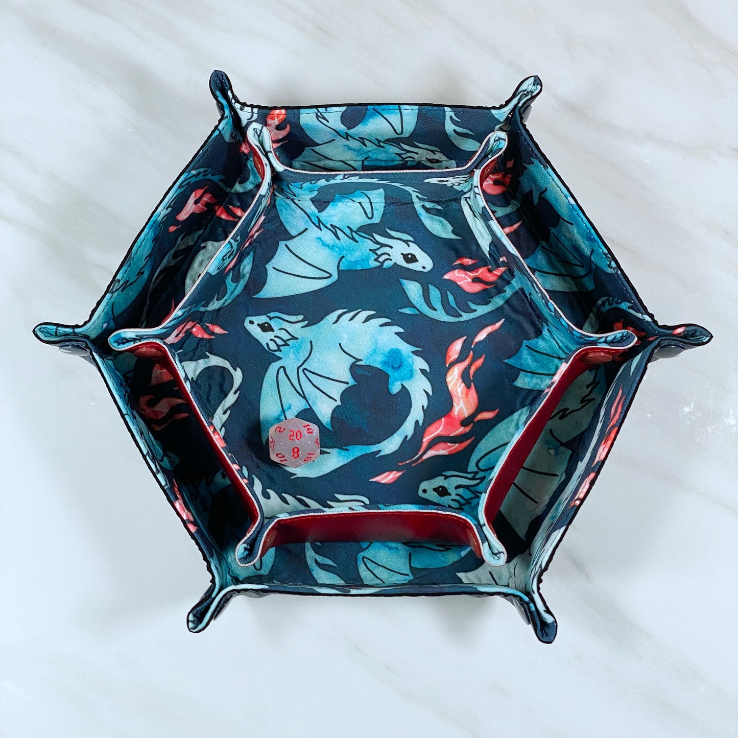 Large Dragons Hex Snap Dice Tray