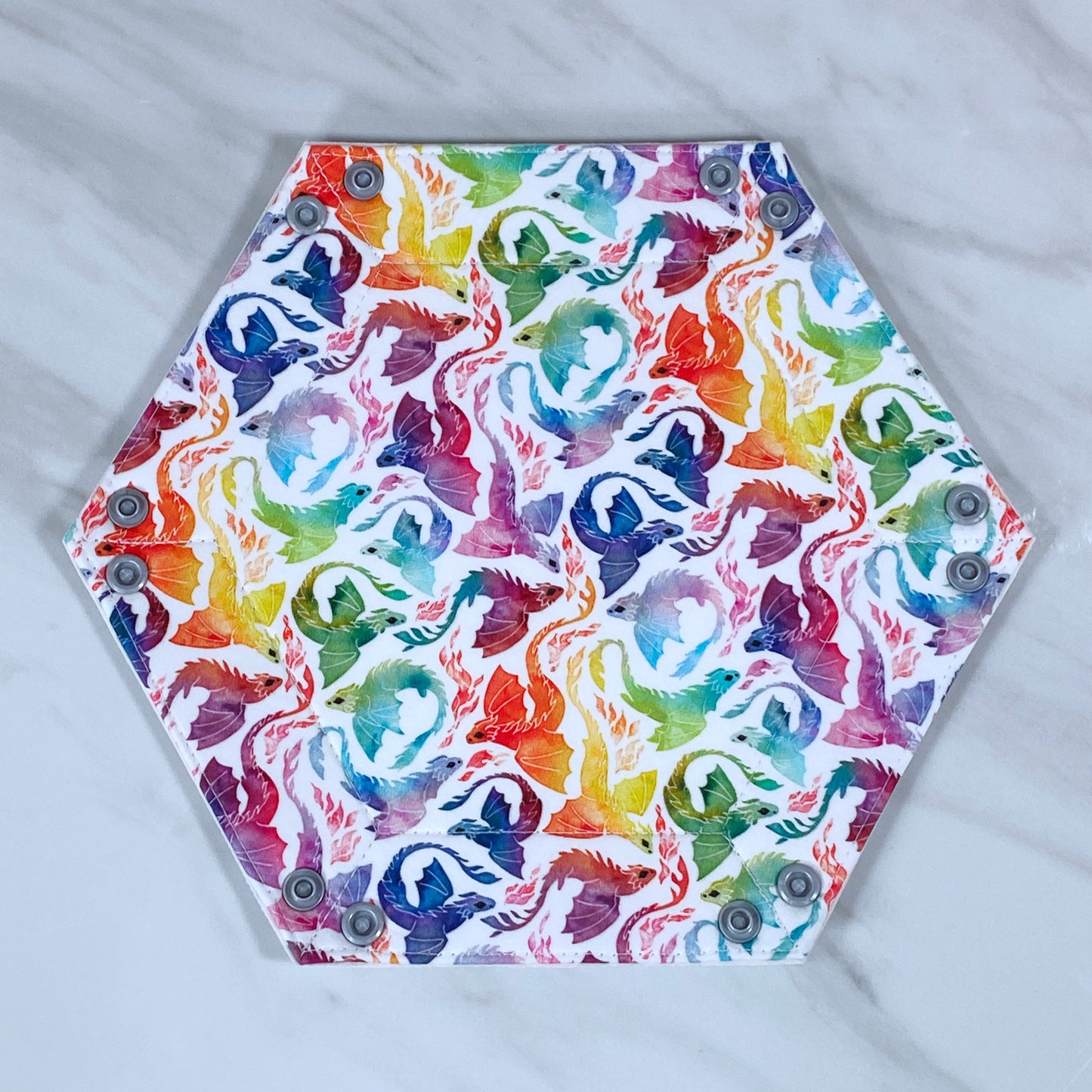 Small Dragons Hex Snap Dice Tray