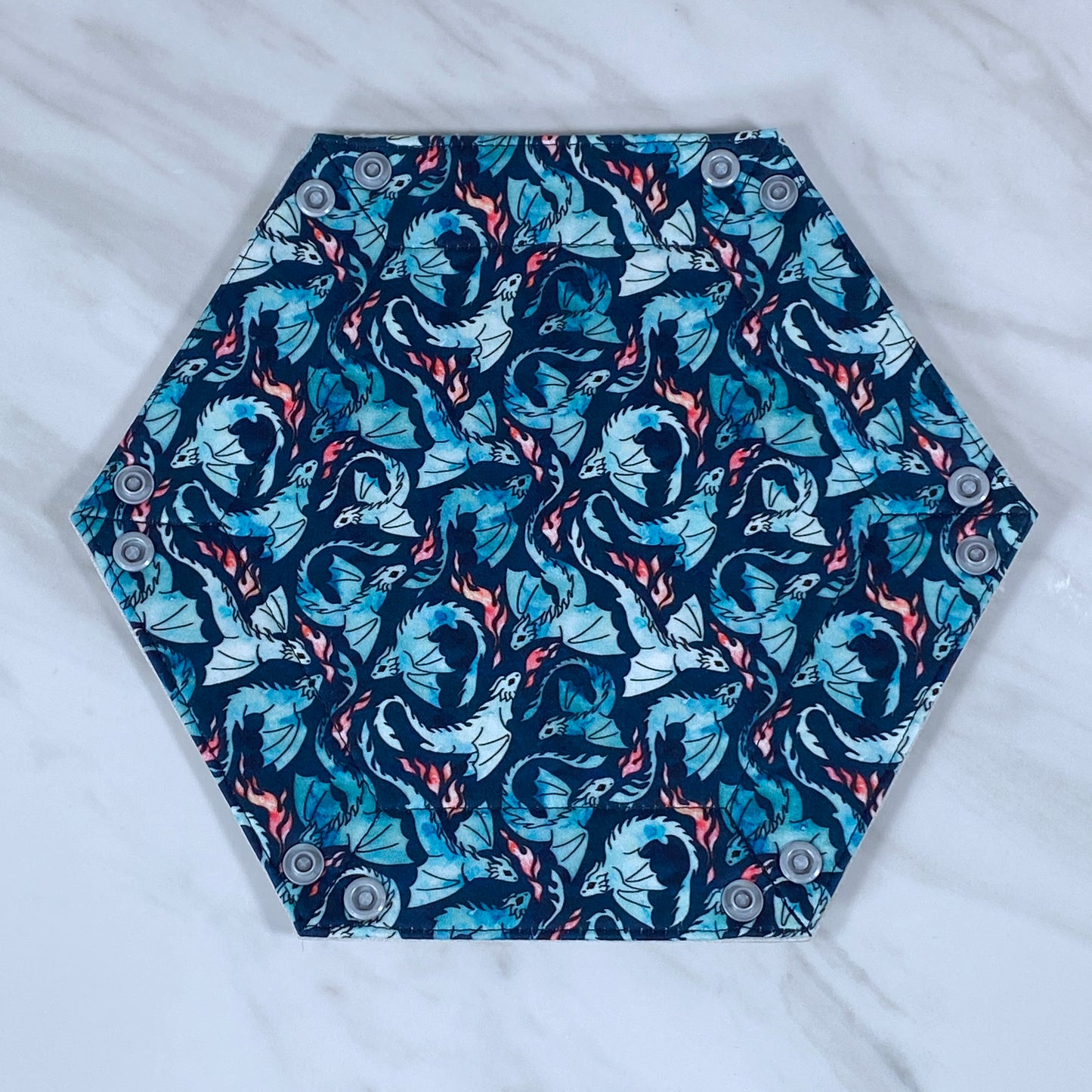 Small Dragons Hex Snap Dice Tray