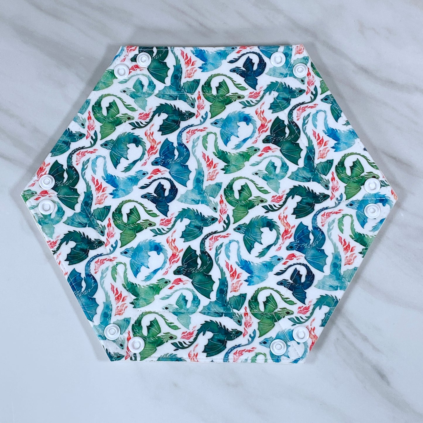 Small Dragons Hex Snap Dice Tray
