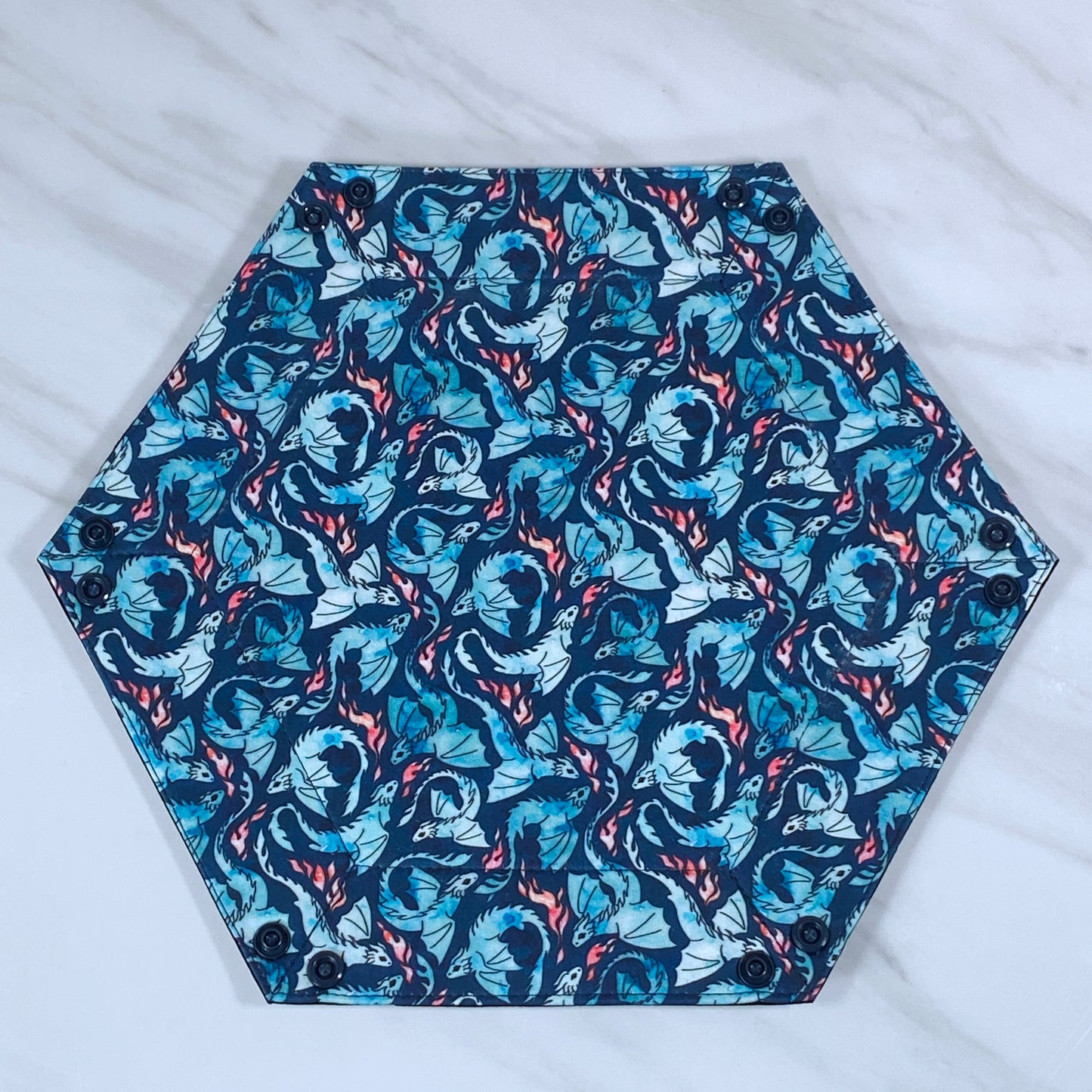 Small Dragons Hex Snap Dice Tray