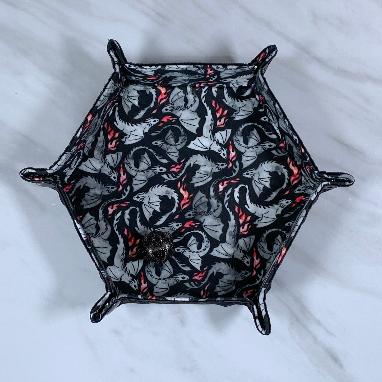 Small Dragons Hex Snap Dice Tray