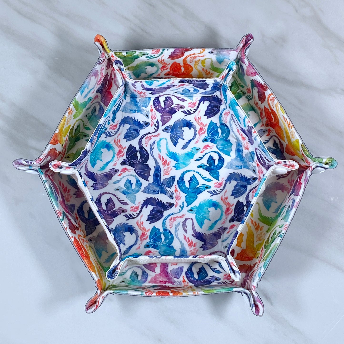 Small Dragons Hex Snap Dice Tray