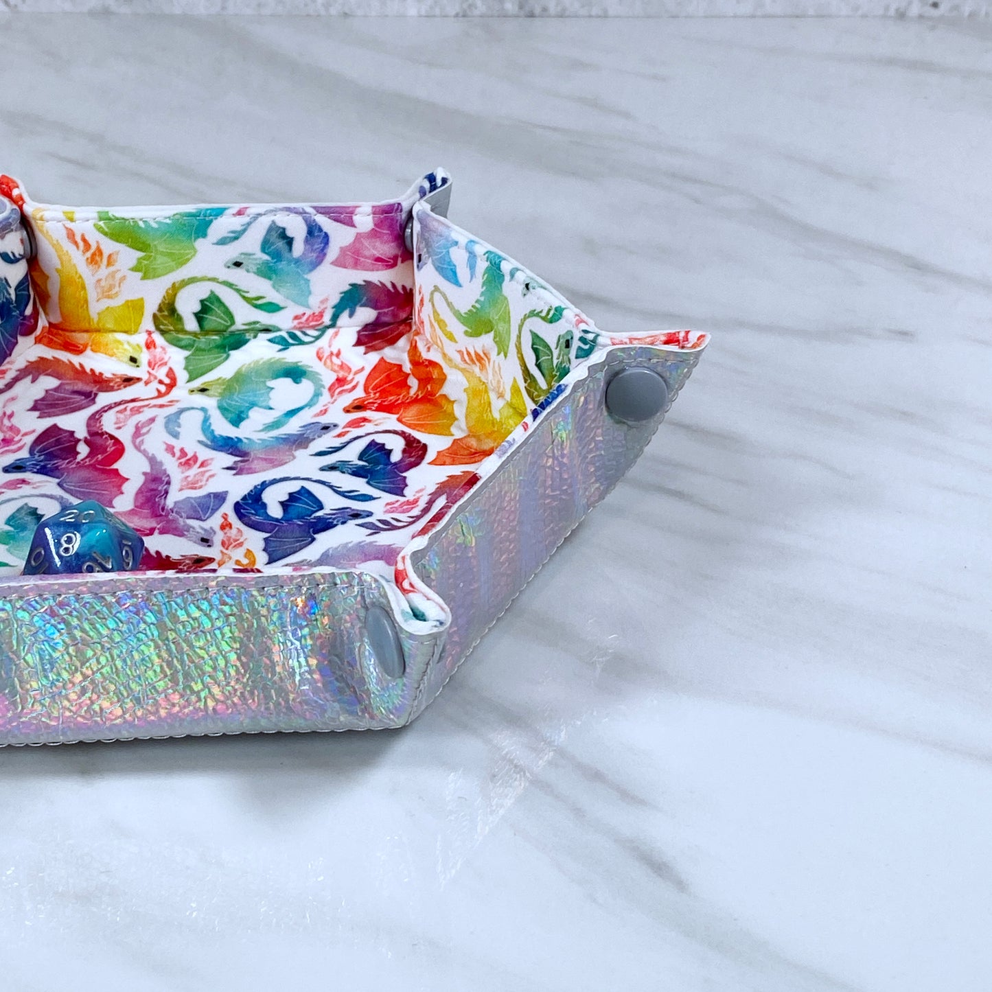 Small Dragons Hex Snap Dice Tray