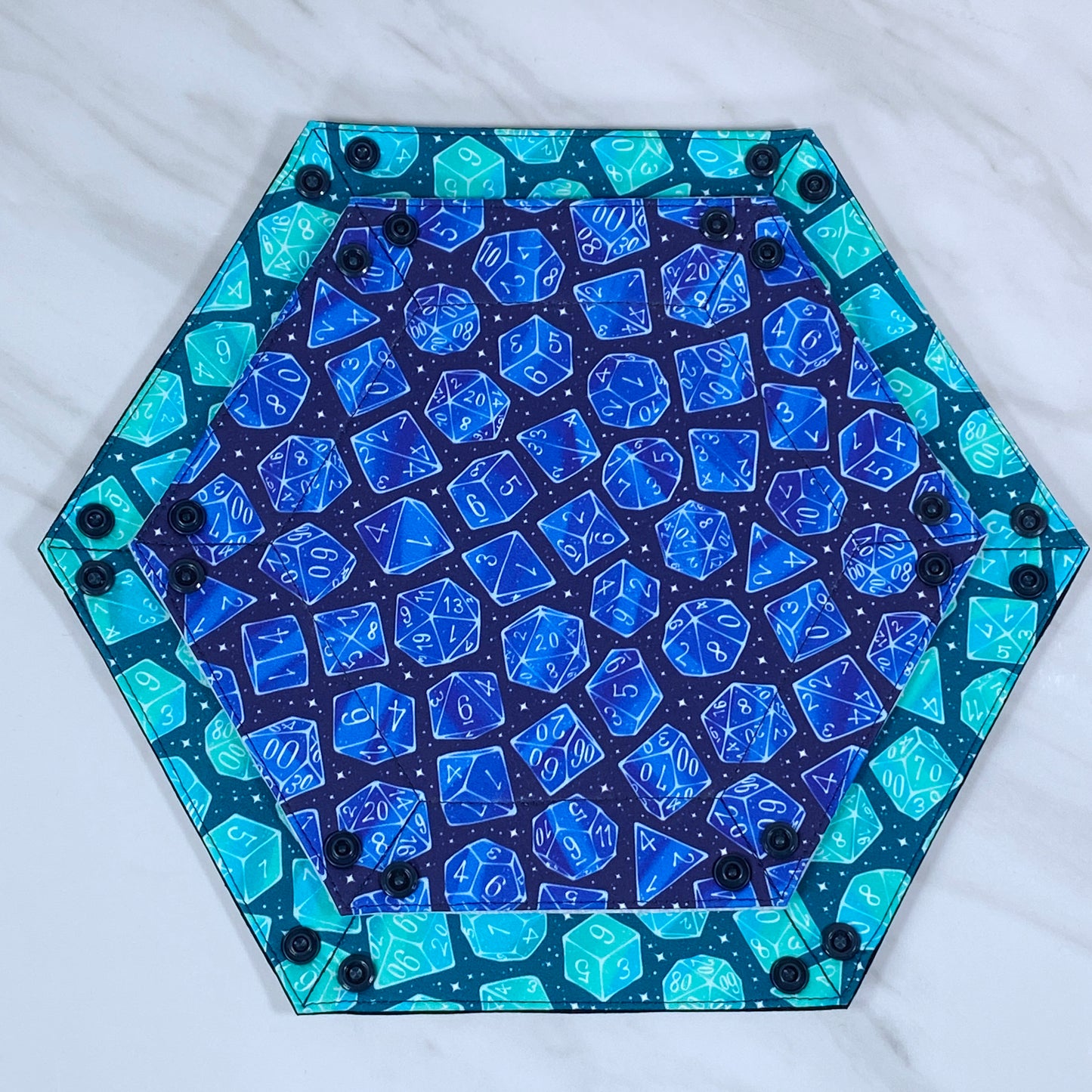 Galaxy Dice Hex Snap Dice Tray
