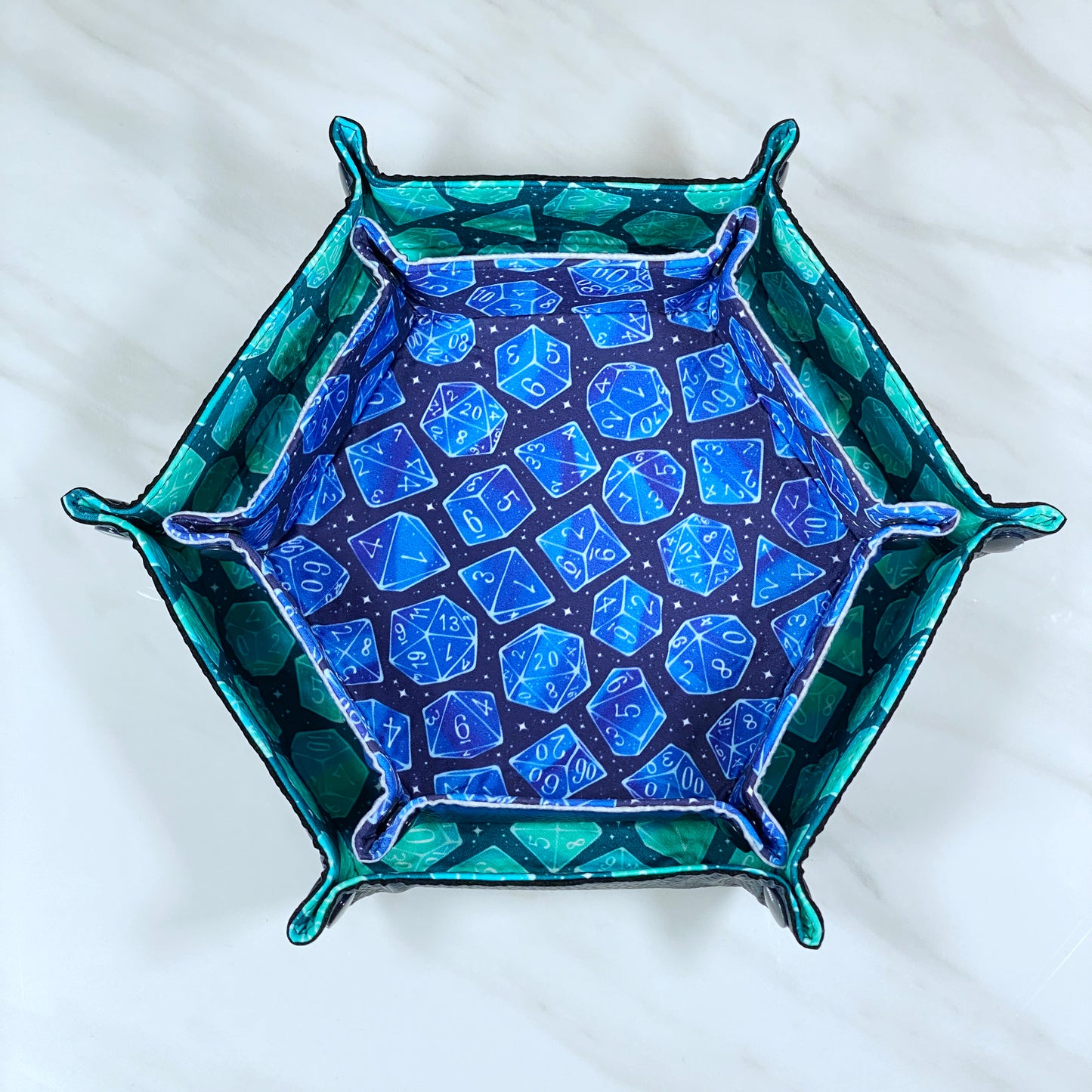 Galaxy Dice Hex Snap Dice Tray
