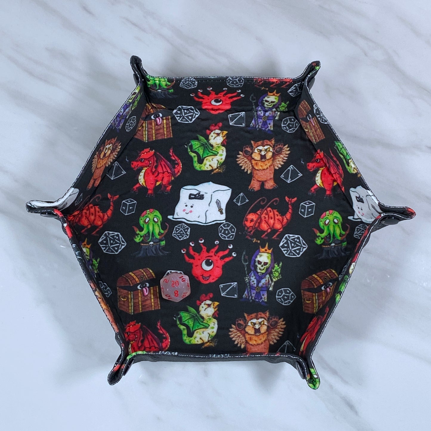 Classic Monsters Hex Snap Dice Tray