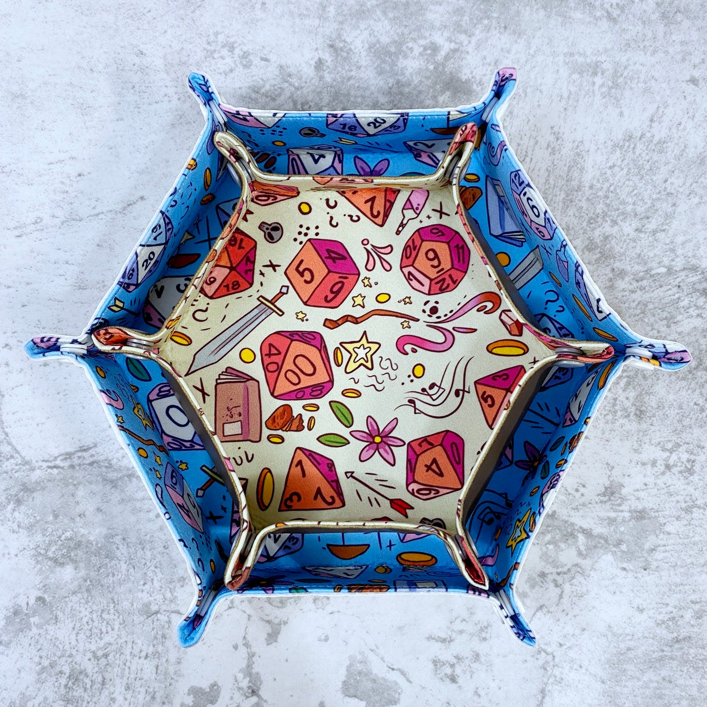 RPG Dice Hex Snap Dice Tray