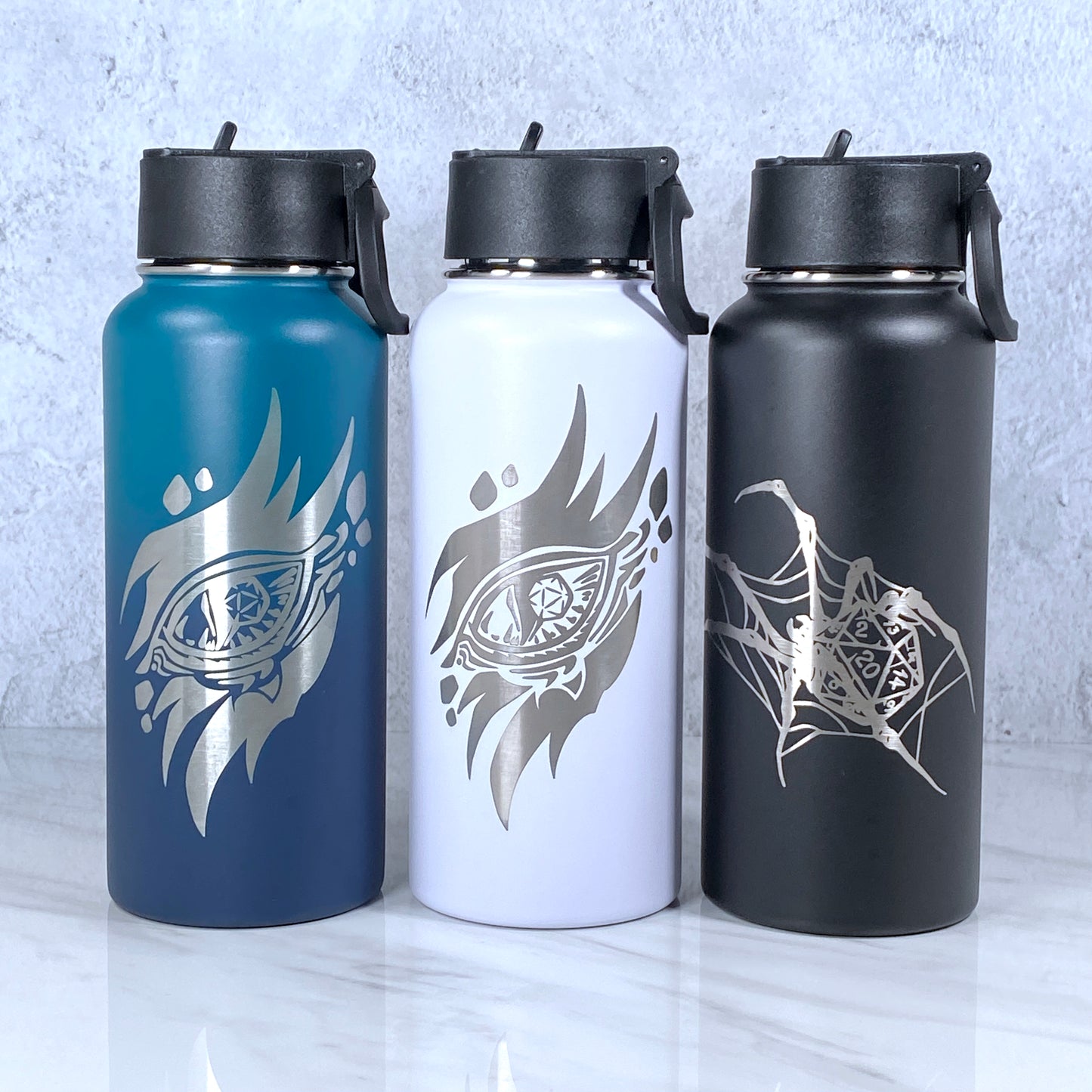 Dice Themed Custom Water Bottle