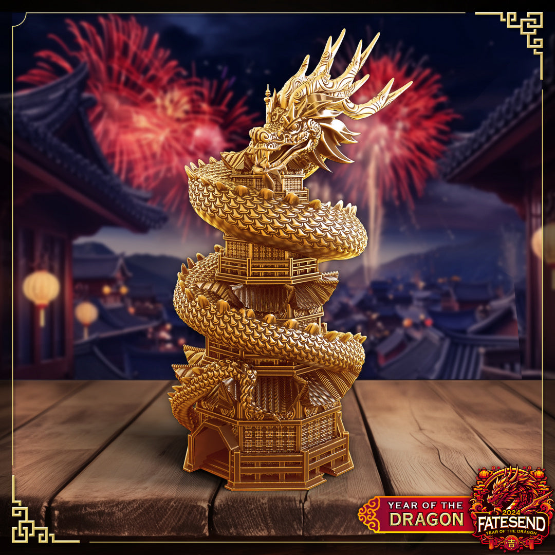Chinese Dragon Dice Tower