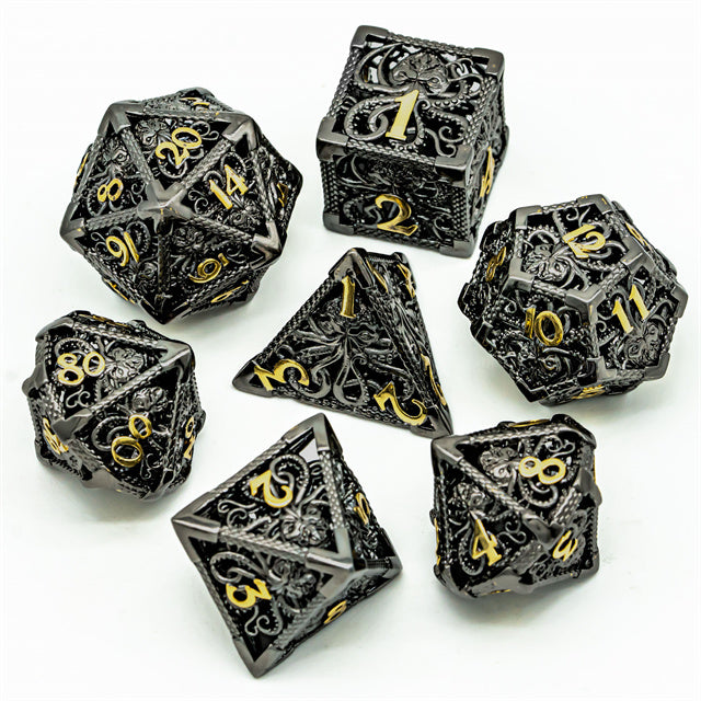 Kraken Dice, Black & Gold