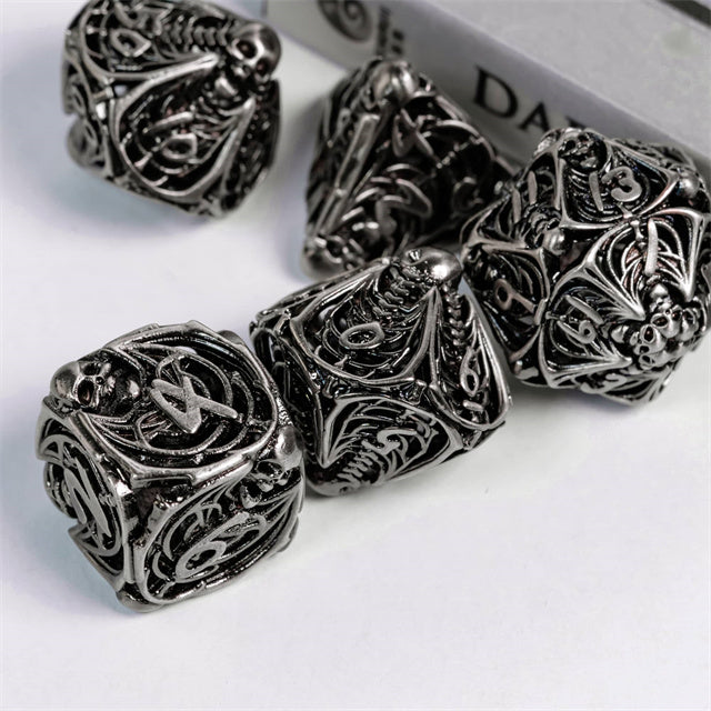Memento Mori Hollow Metal Dice