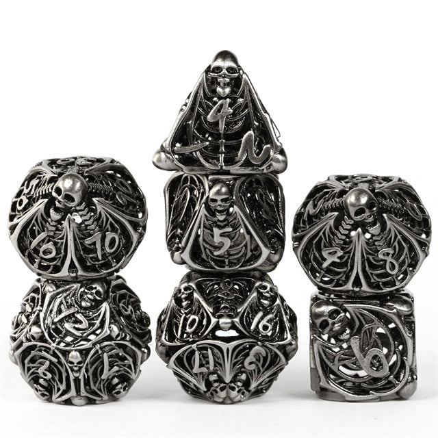 Memento Mori Hollow Metal Dice