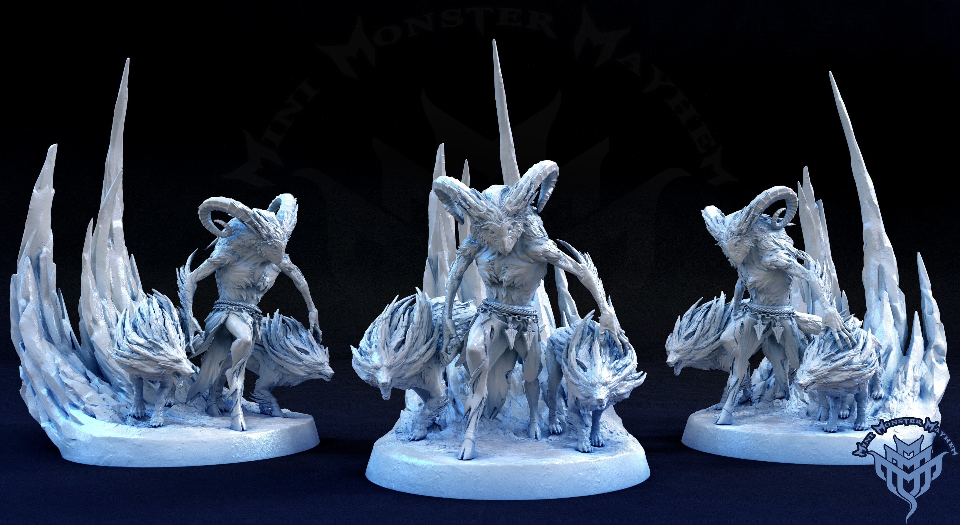 arctic monsters Arctic Owl Wanderer and Wolves, Mini Monster Mayhem – Gamma Rae Geek