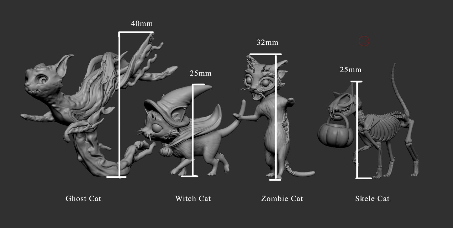 Halloween Cats, Mini Monster Mayhem