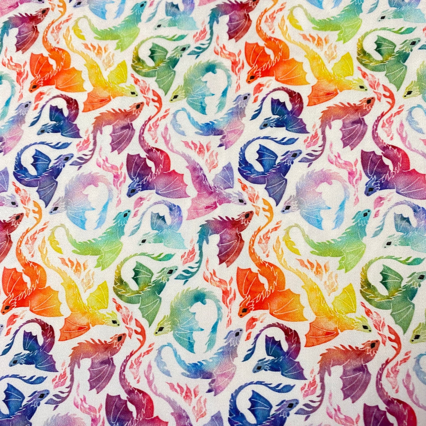 Rainbow Dragon Mimic Scrunchie