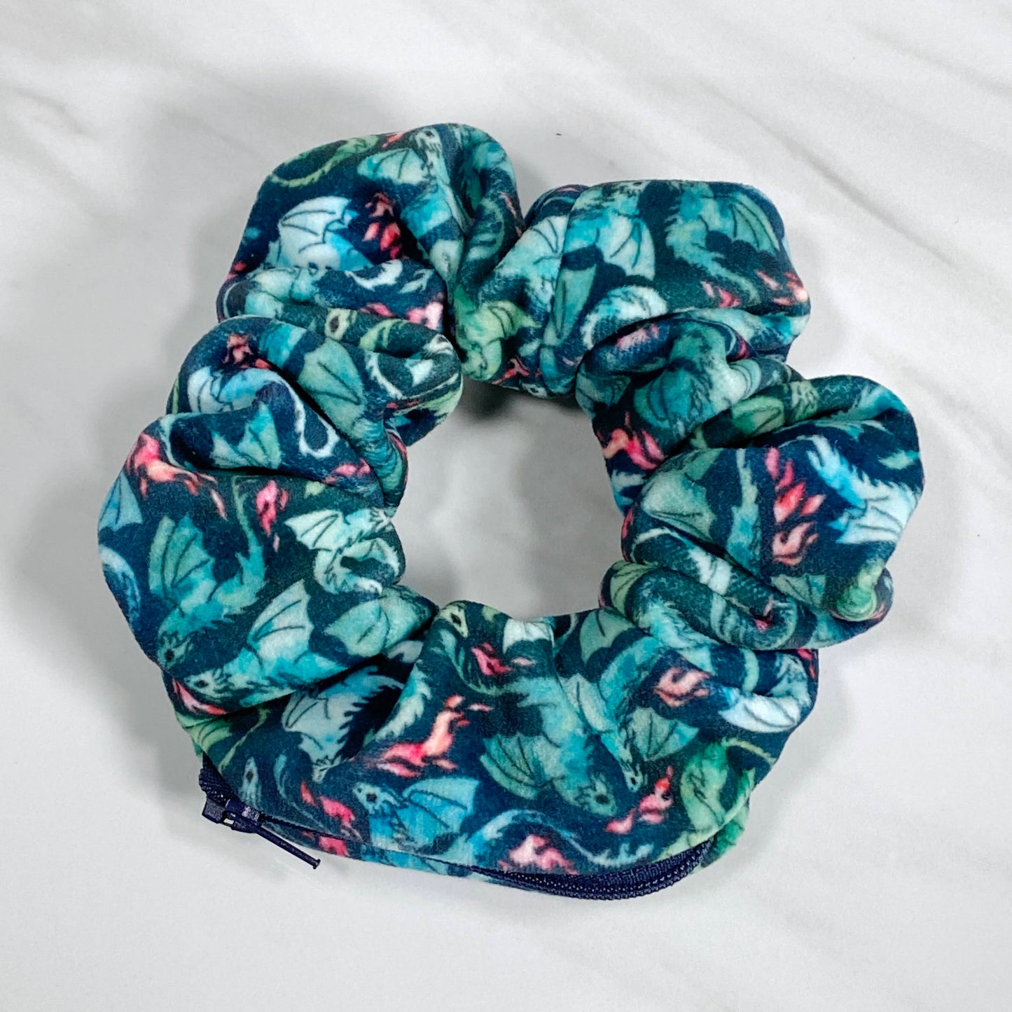 Velvet Dragon Mimic Scrunchie