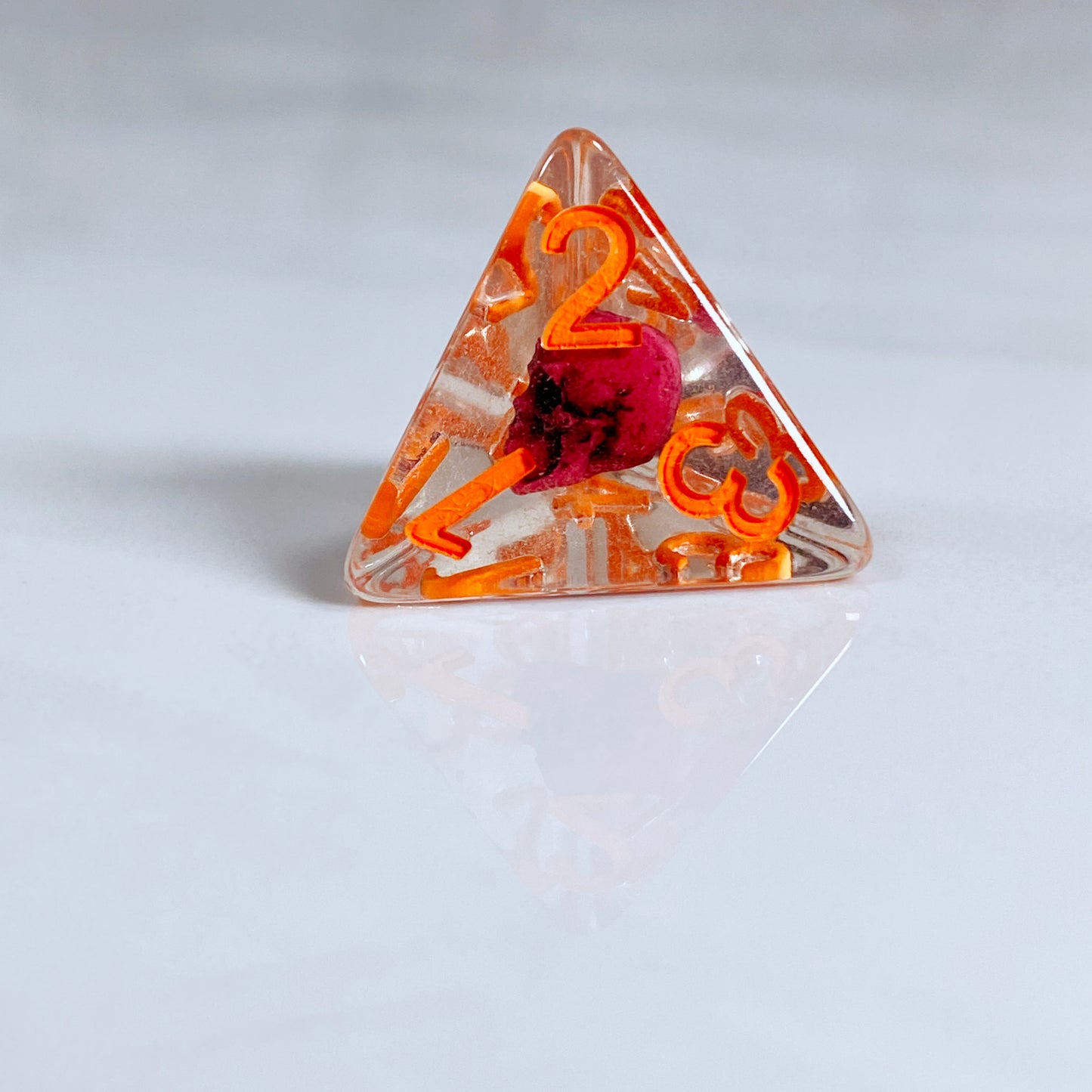 Magenta Eldritch Skull RPG Dice
