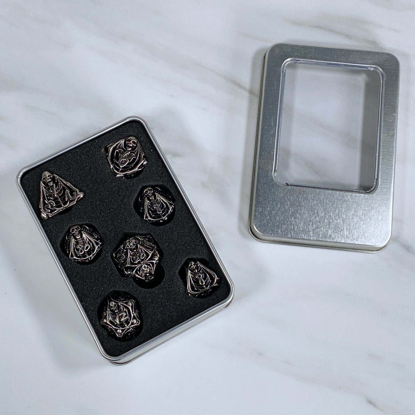 Memento Mori Hollow Metal Dice