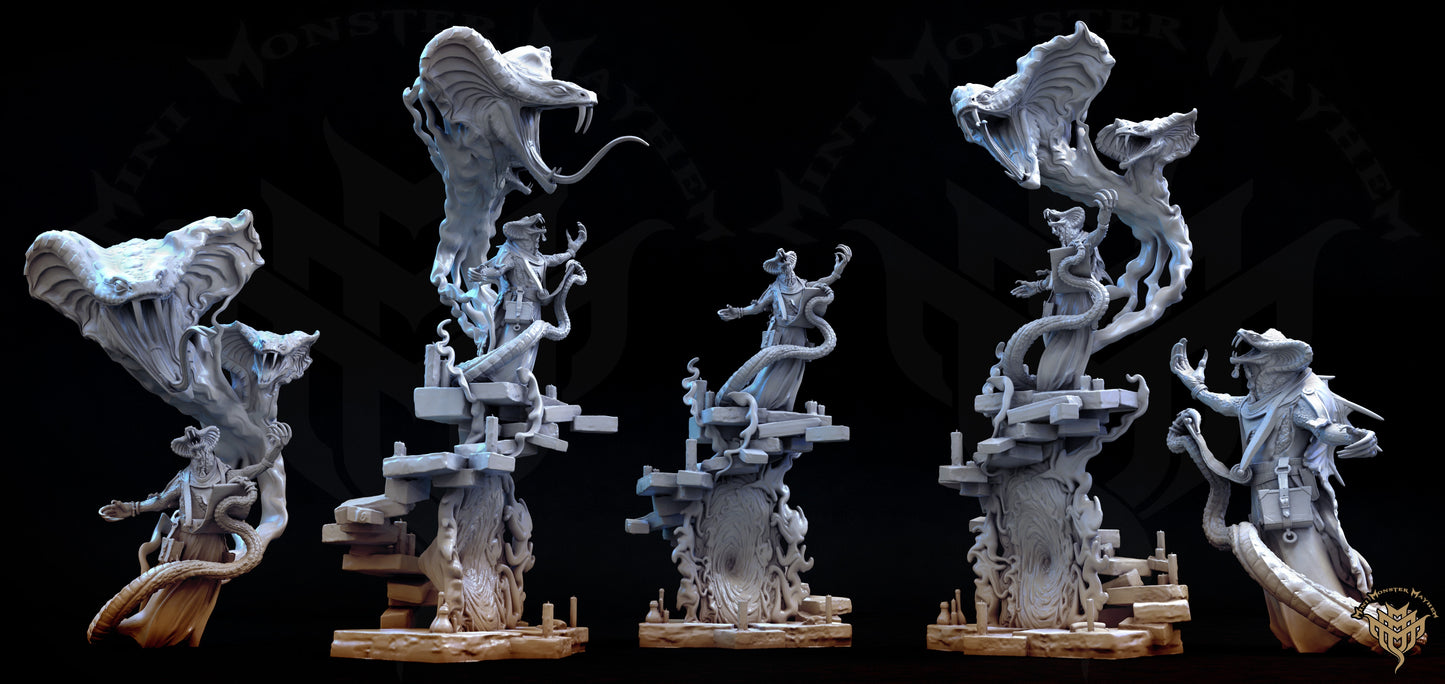 Occult Cobra, Yuan-ti, Mini Monster Mayhem