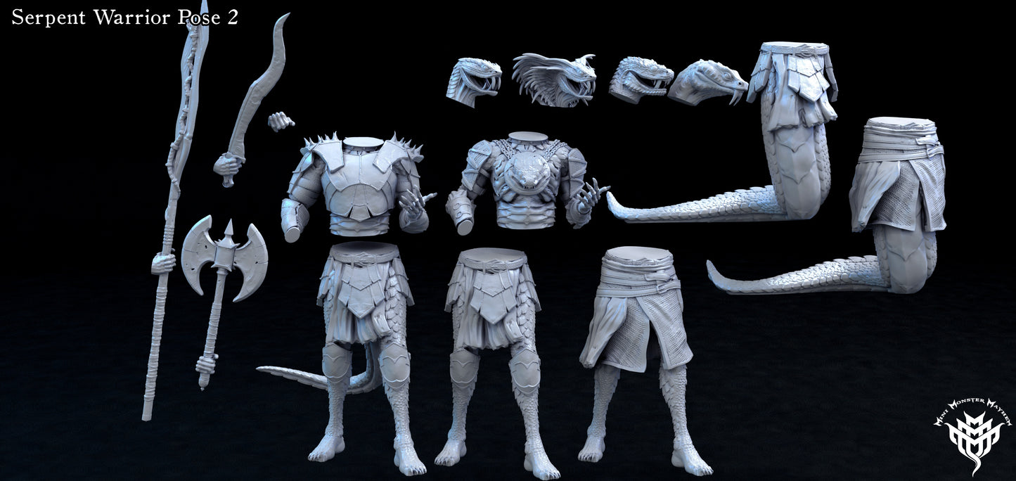 Yuan-ti Warrior Pose 2, Mini Monster Mayhem