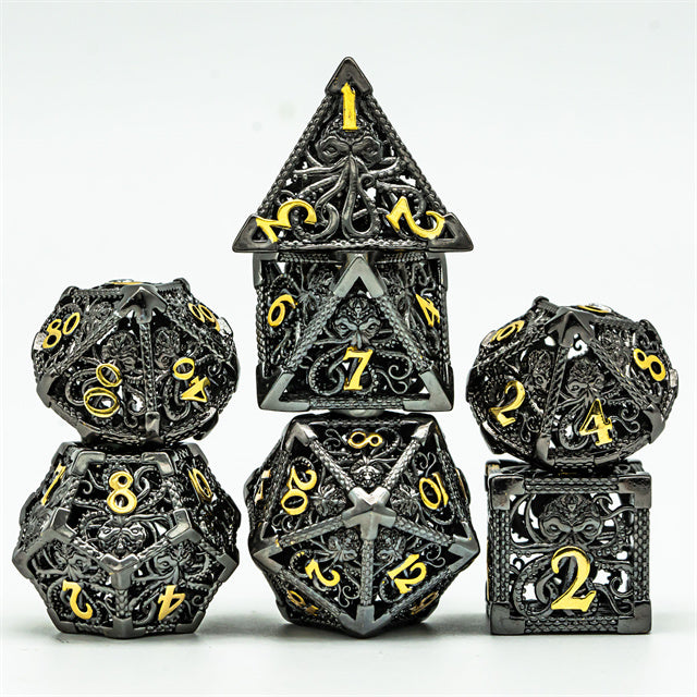 Kraken Dice, Black & Gold