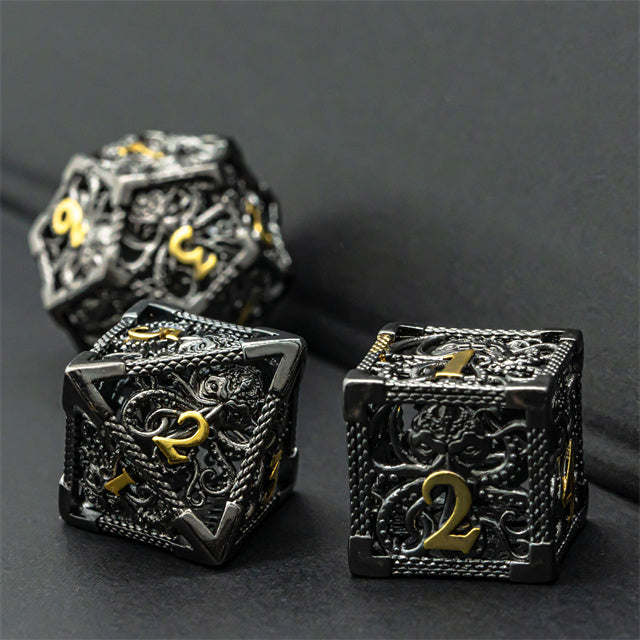 Kraken Dice, Black & Gold
