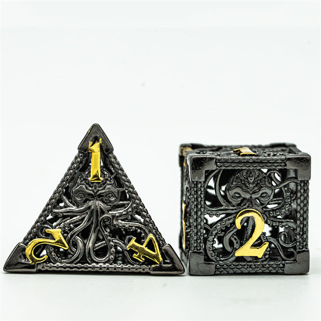 Kraken Dice, Black & Gold