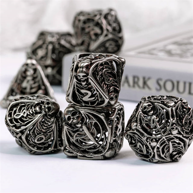 Memento Mori Hollow Metal Dice