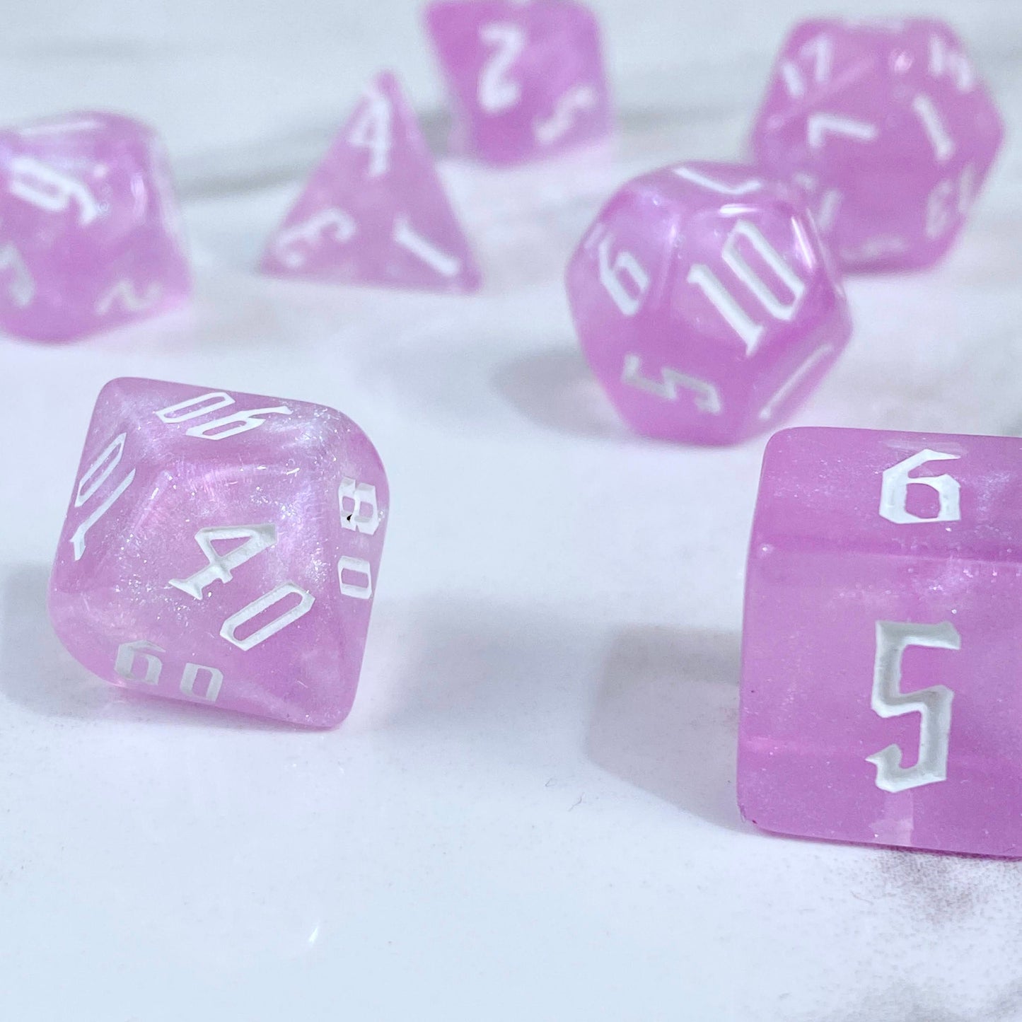 Alchemy Pink Quartz Dice