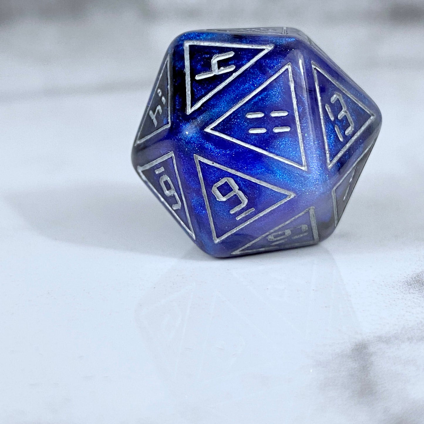 Back in Time Blue and Black Dice