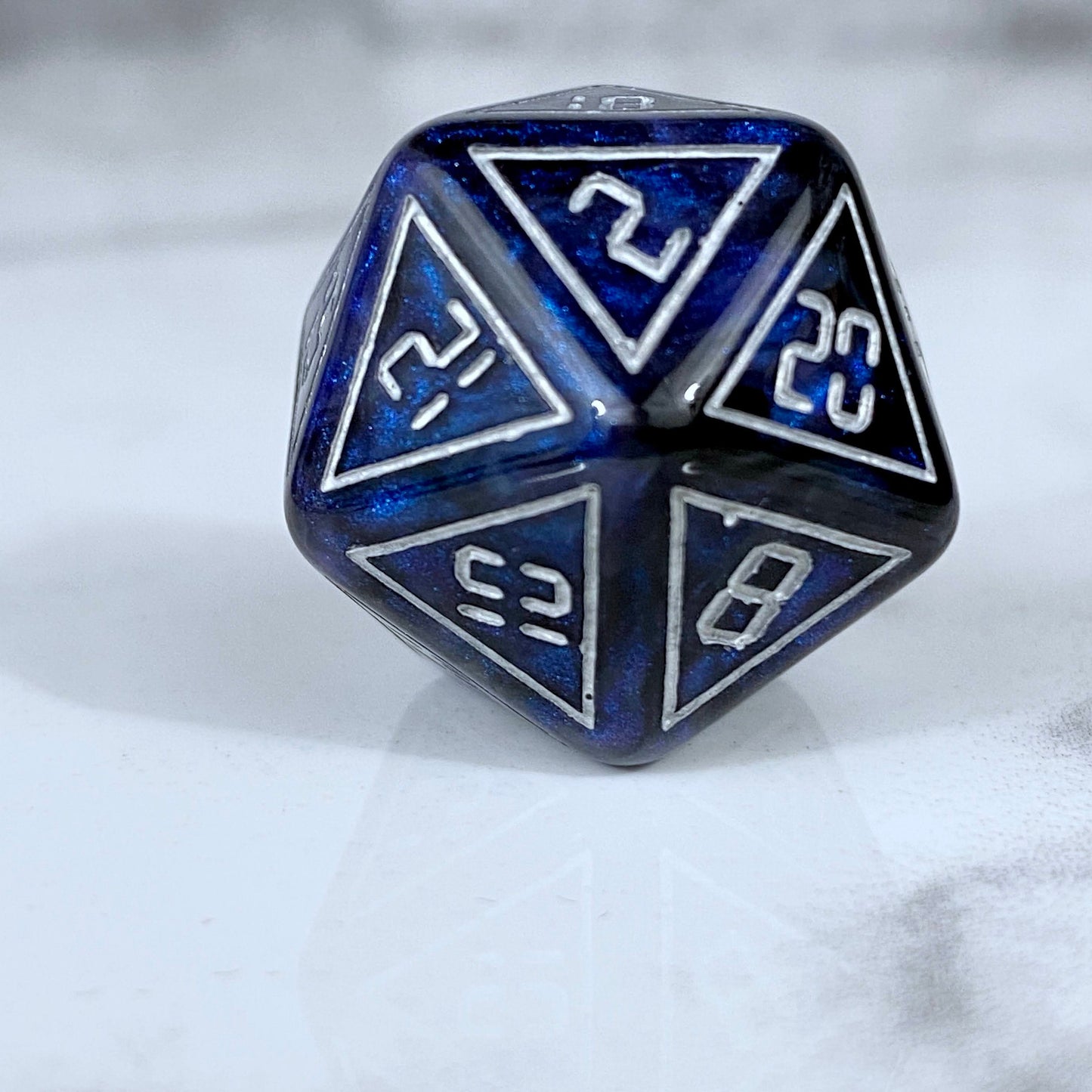 Back in Time Blue and Black Dice