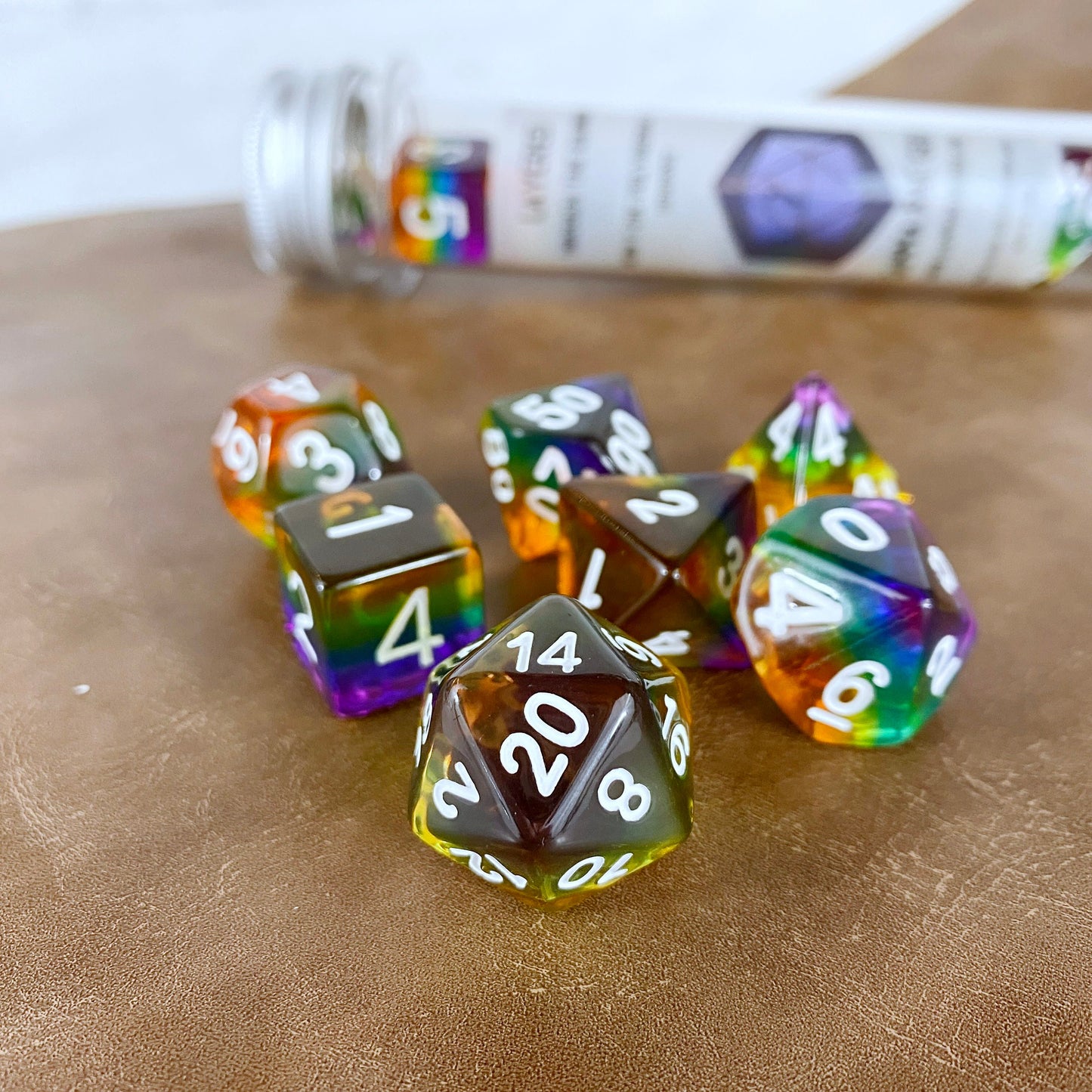 Through the Rainbow RPG Dice