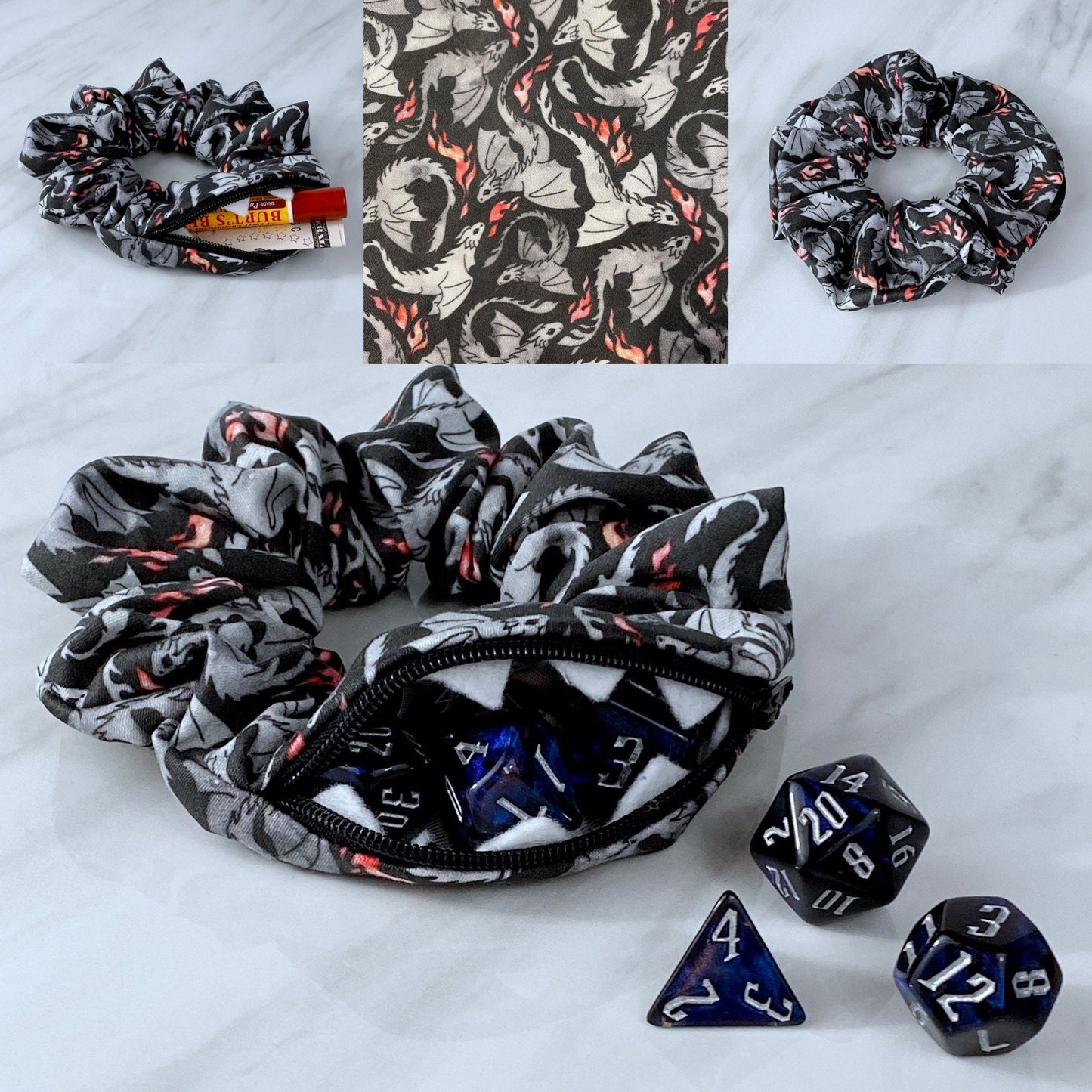 Dragon Mimic Scrunchie