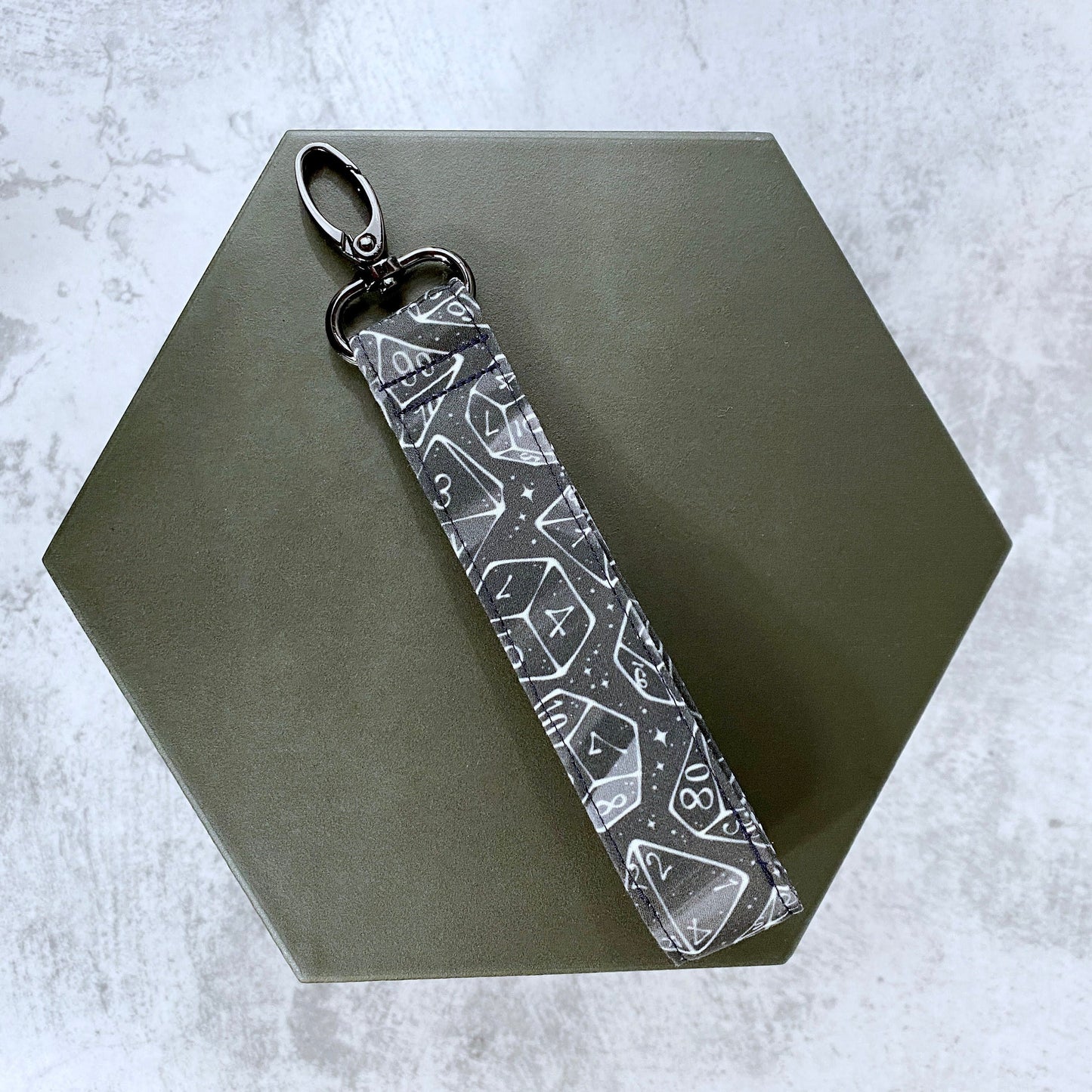Galaxy Dice Wristlet Lanyard
