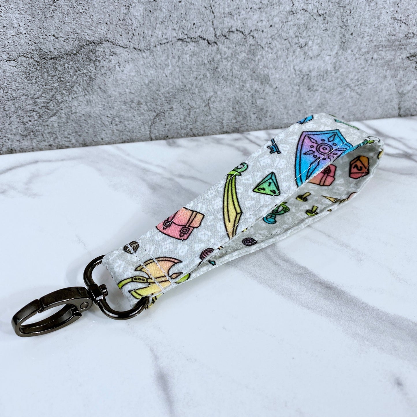 Rainbow Inventory Wristlet Lanyard