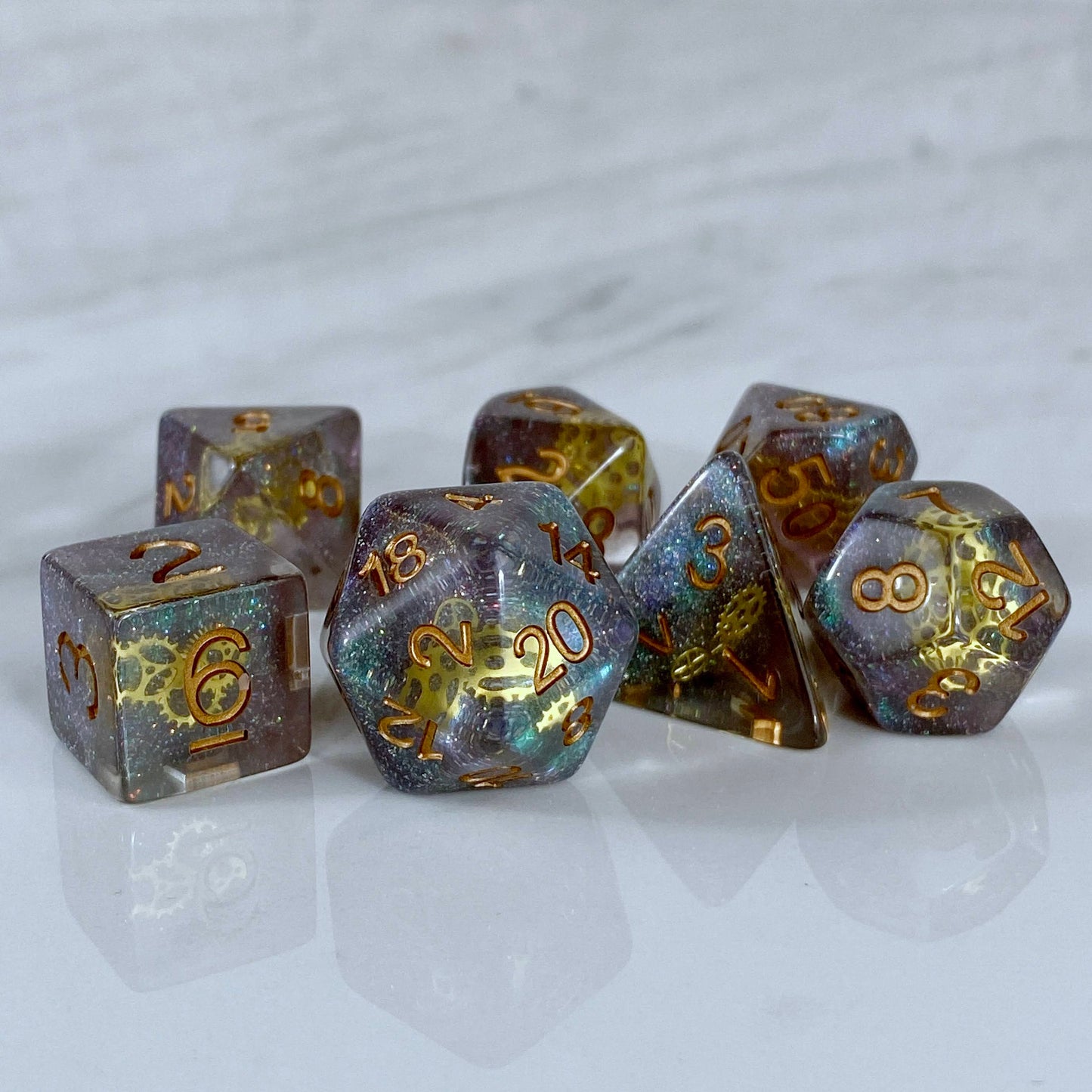 Artificer Blackened Copper Dice