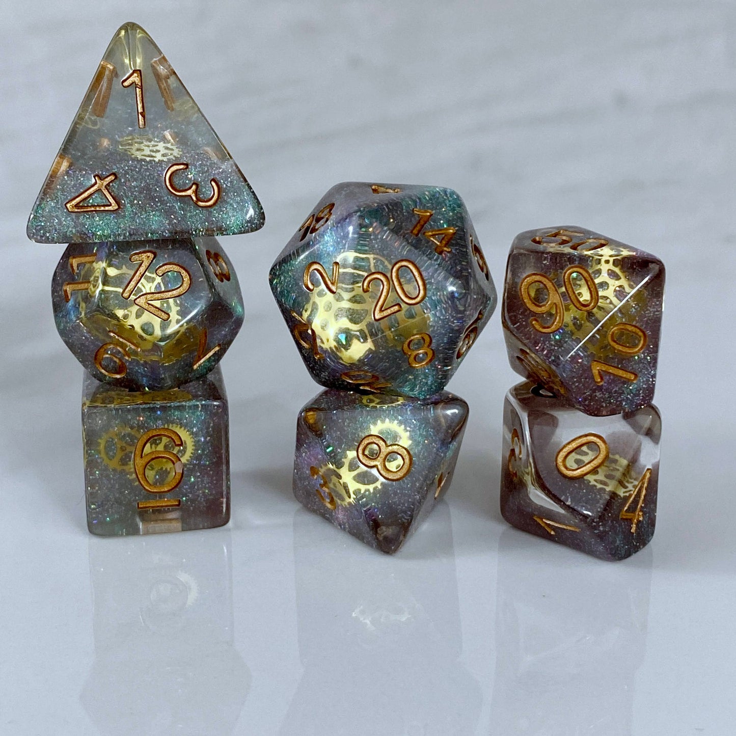 Artificer Blackened Copper Dice