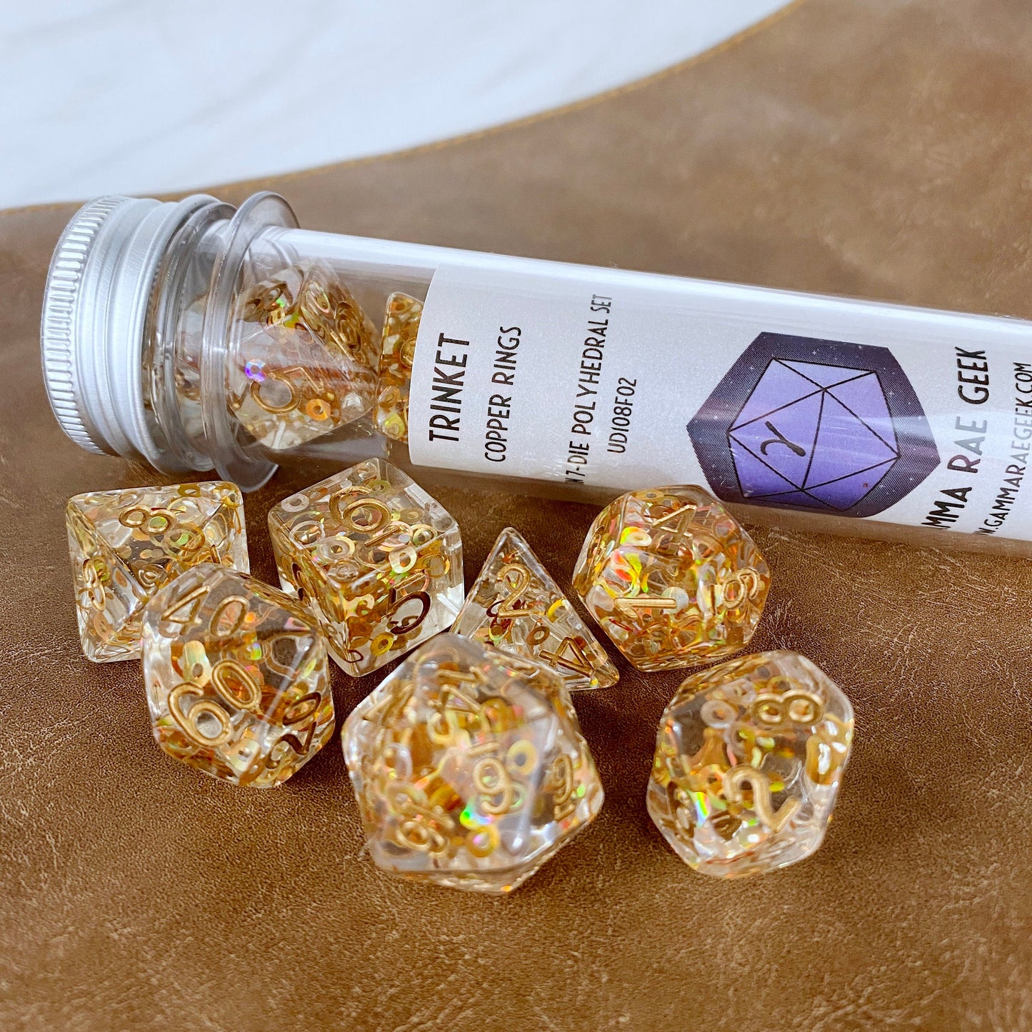 Copper Rings Dice, B-Grade